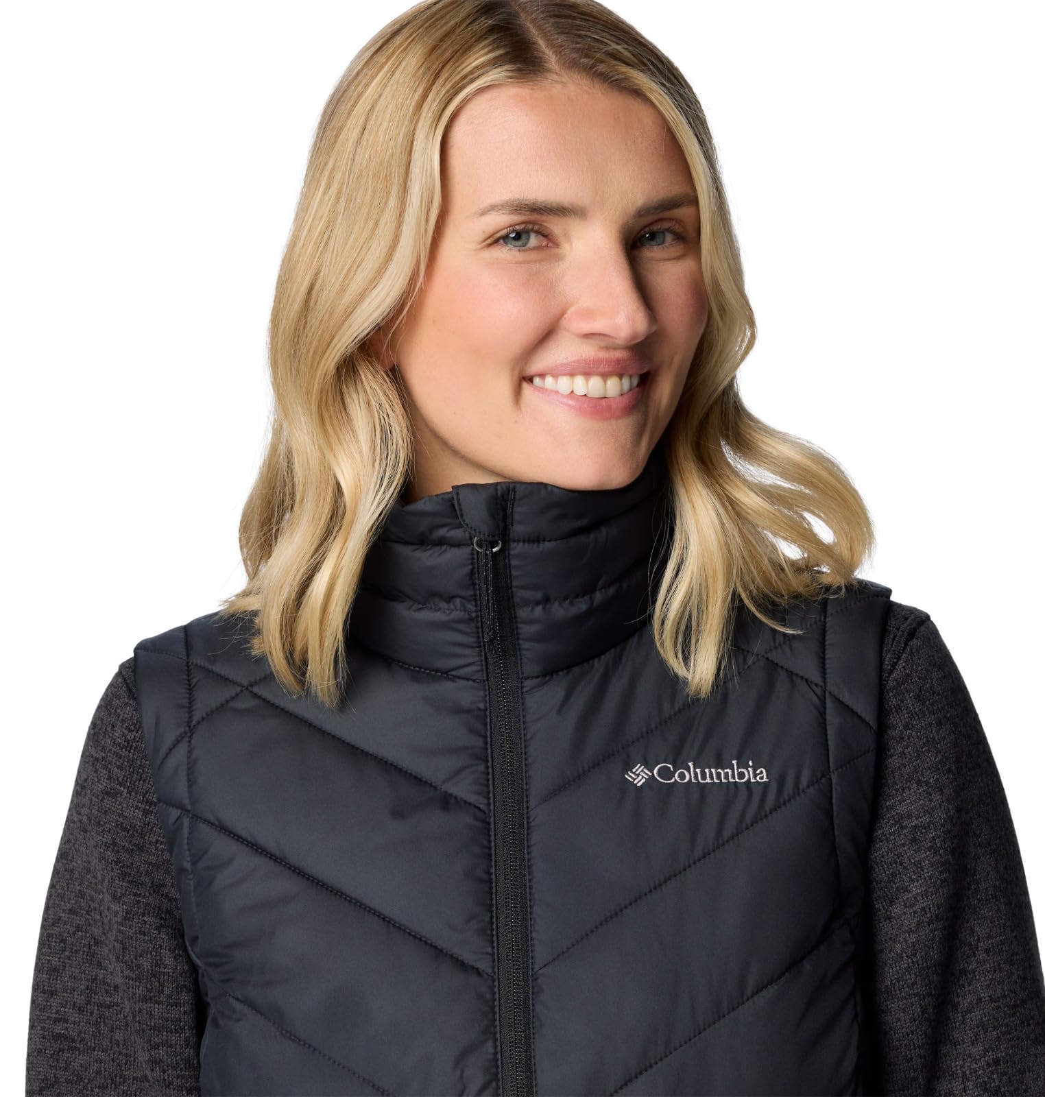 Columbia Women's Heavenly II Vest - Lightweight Packable Down Puffer Jacket for Outdoor Hiking, Camping & Winter Travel