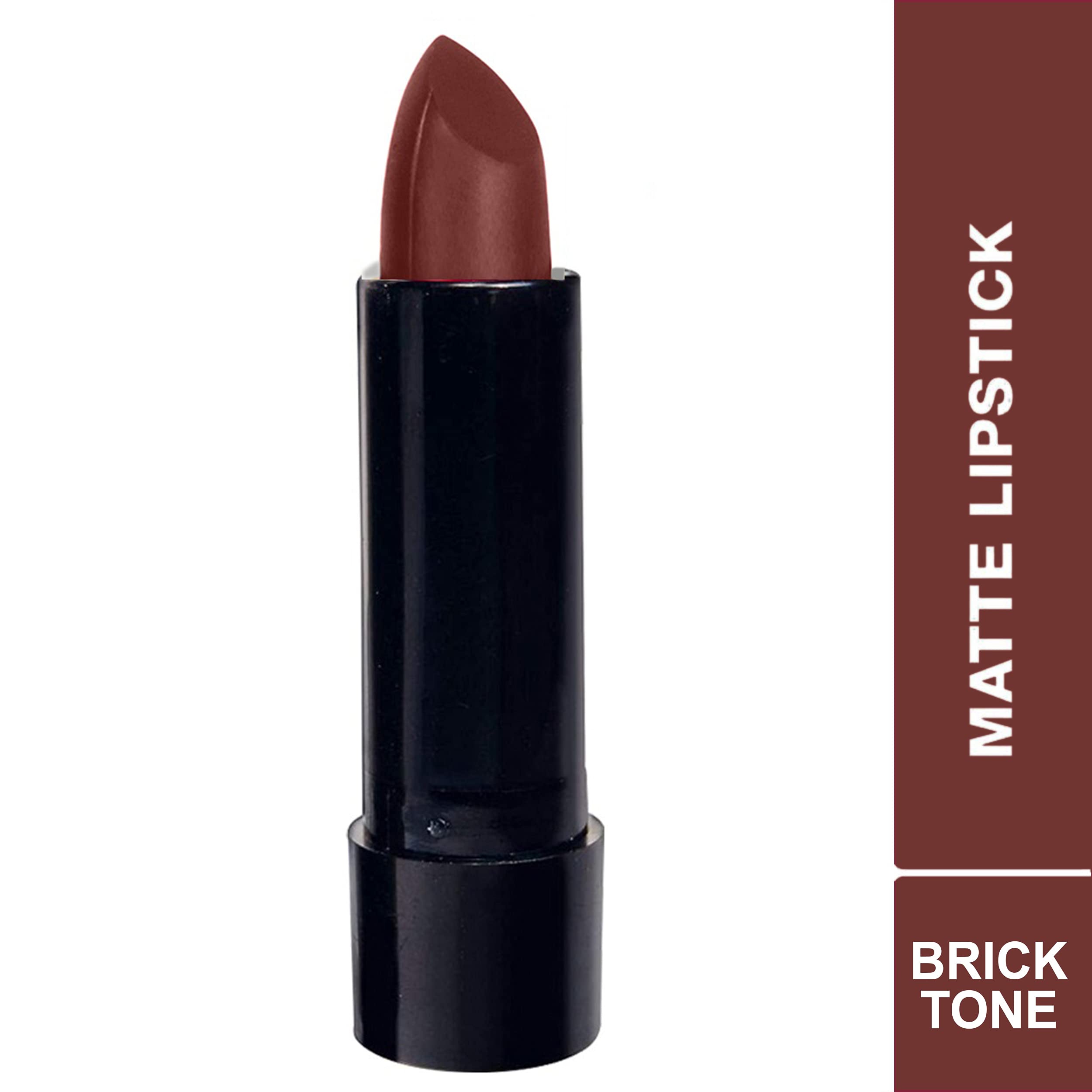 Krayons Cute Pop Matte Lipstick - Waterproof, Smudgeproof & Long Lasting Brick Red Lipstick (3.5g) for Everyday Wear, Parties & Special Occasions