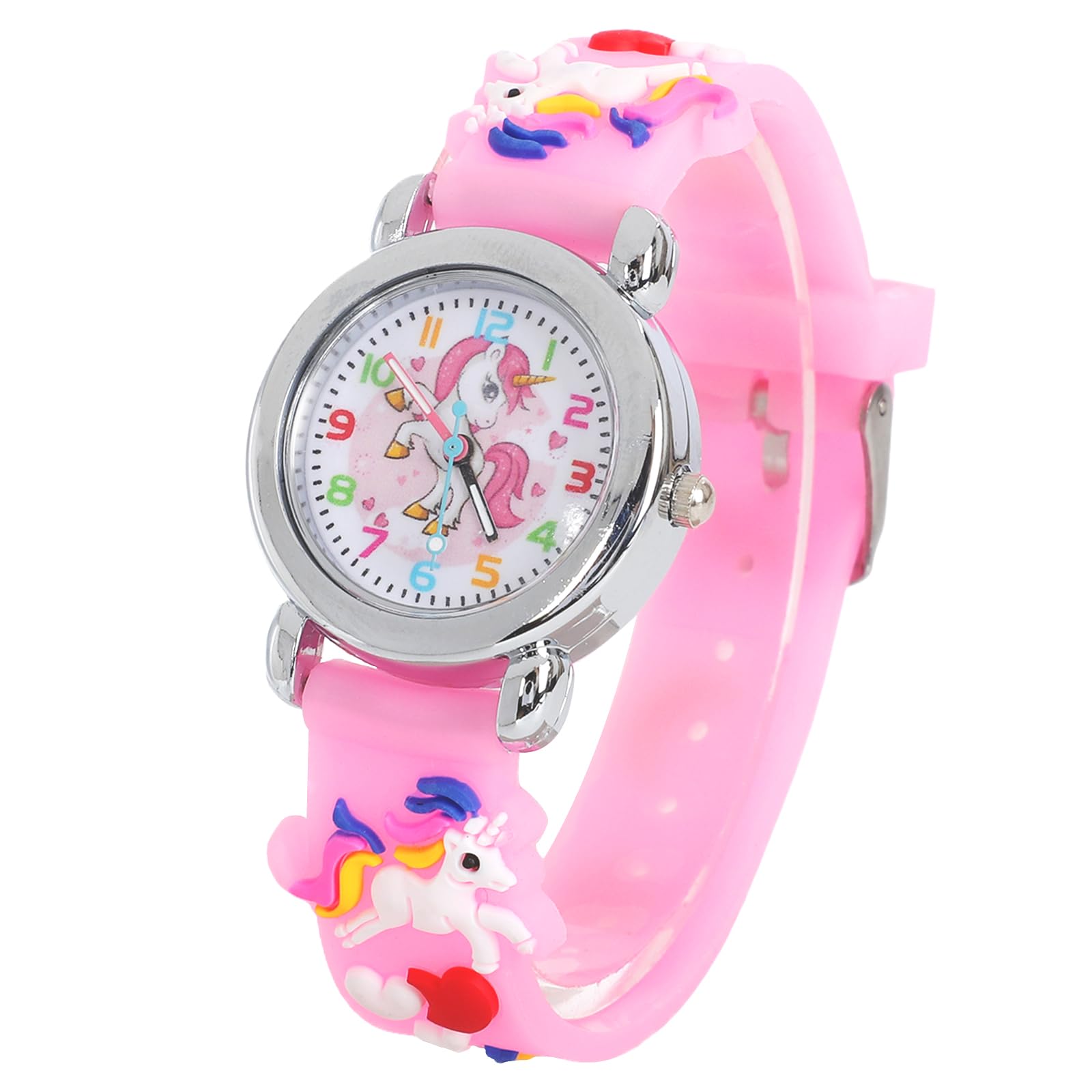 **Cute Digital Watch for Kids - 7 Color LED Flashing Cartoon Wristwatch with Stopwatch, Alarm & Clock - Perfect Birthday Gift for Boys & Girls Ages 3-12 - Great for School, Playtime & Outdoor Activities**
