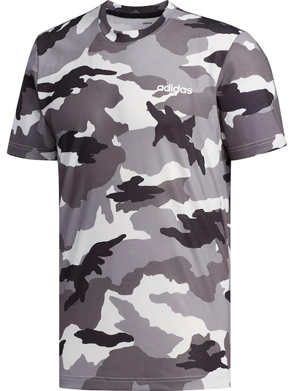 Adidas Men's Fast and Confident All Over Print T-Shirt - Breathable Athletic Tee for Running, Gym & Casual Wear