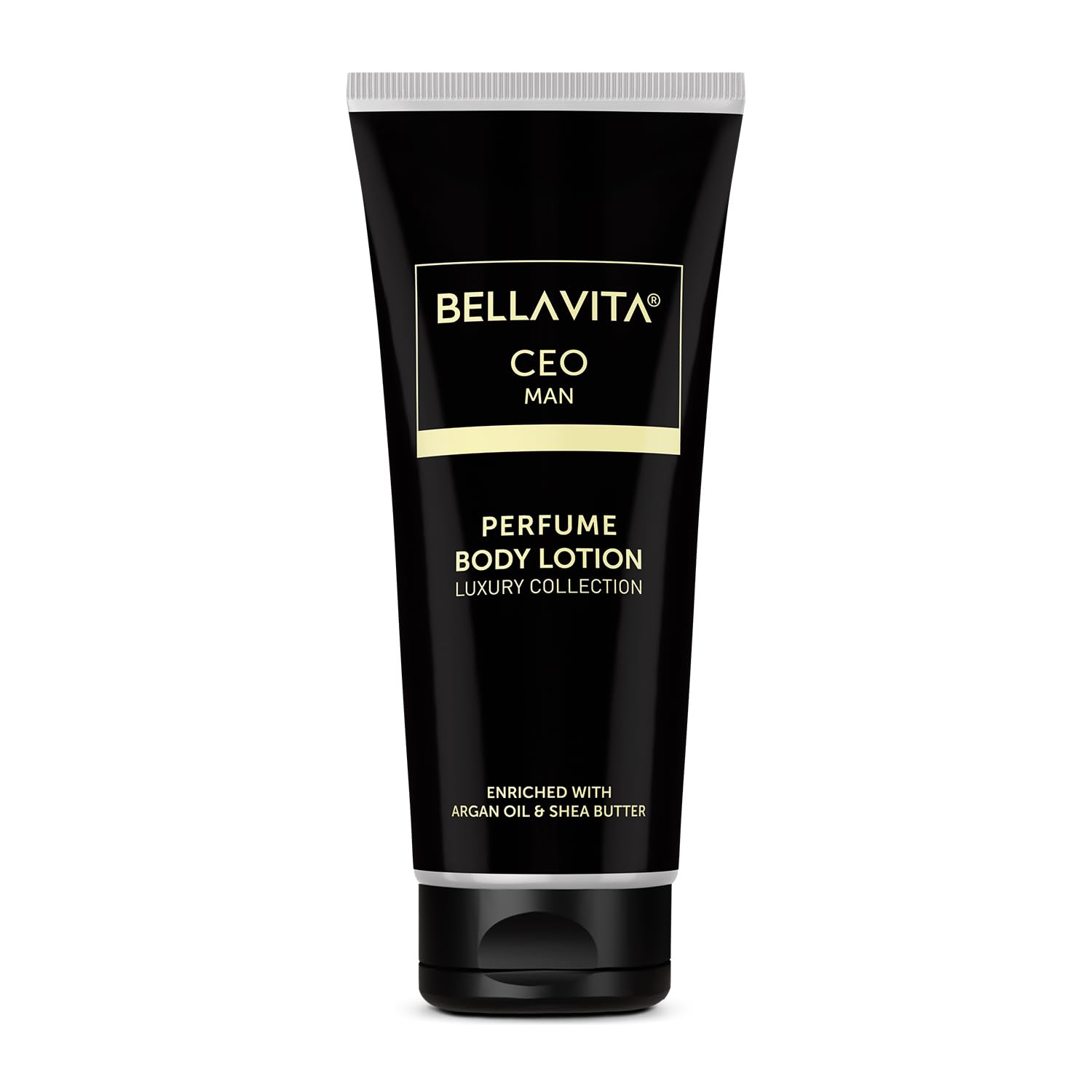 Bella Vita Luxury Intense CEO Men's Body Perfume Lotion - Nourishing & Hydrating with Argan Oil & Shea Butter - 200ml for Soft, Supple & Healthy Skin - Perfect for Daily Moisturizing & Grooming Routine