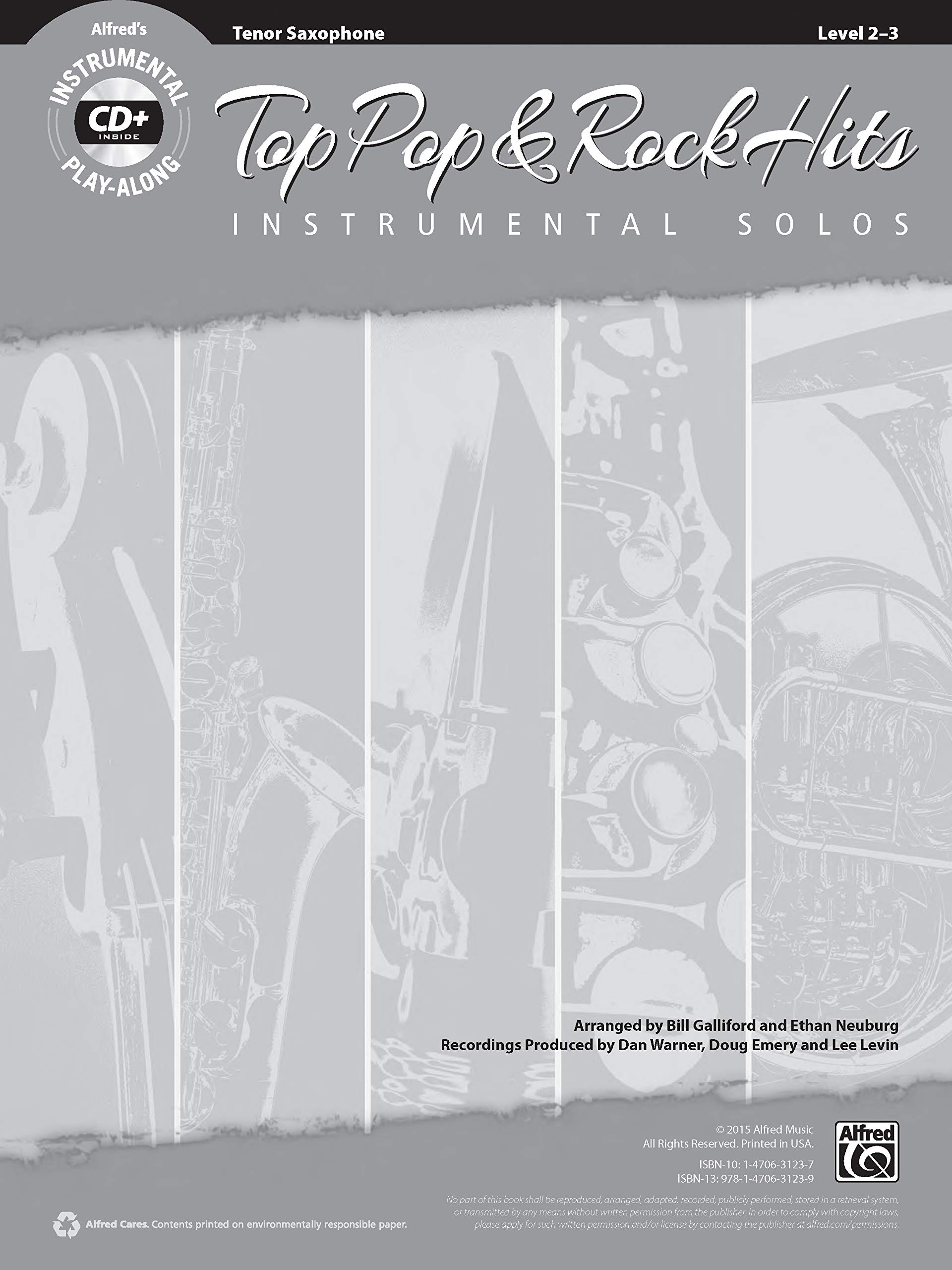 Best Pop & Rock Hits Instrumental Solos for Tenor Saxophone - Book & CD Included | Perfect for Practice, Performances & Music Lovers | Top Hits Instrumental Solos Series