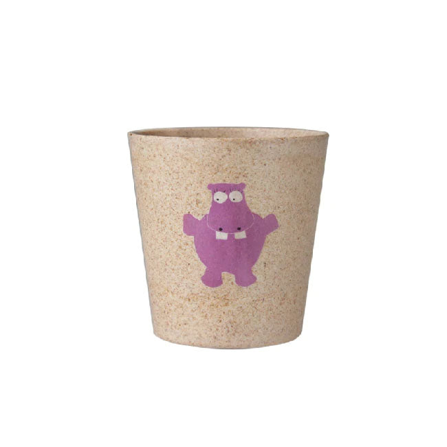 Jack & Jill Bamboo Rinse Cup for Kids - BPA-Free, Eco-Friendly Baby Toothbrush Rinsing Cup with Adorable Hippo Design - Perfect for Bathroom, Travel & Teaching Toddlers Oral Hygiene