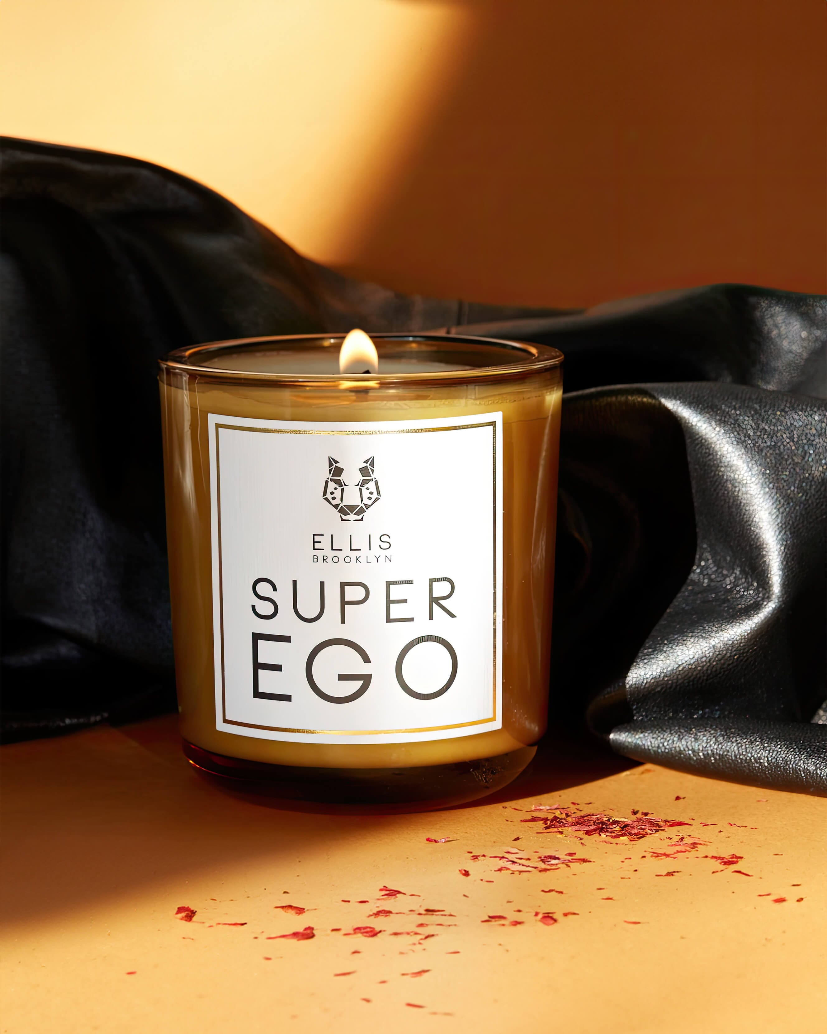Superego Premium Scented Candles - Long-Lasting Aromatherapy Candles for Home, Yoga & Relaxation - Lavender, Vanilla & Sandalwood Fragrances
