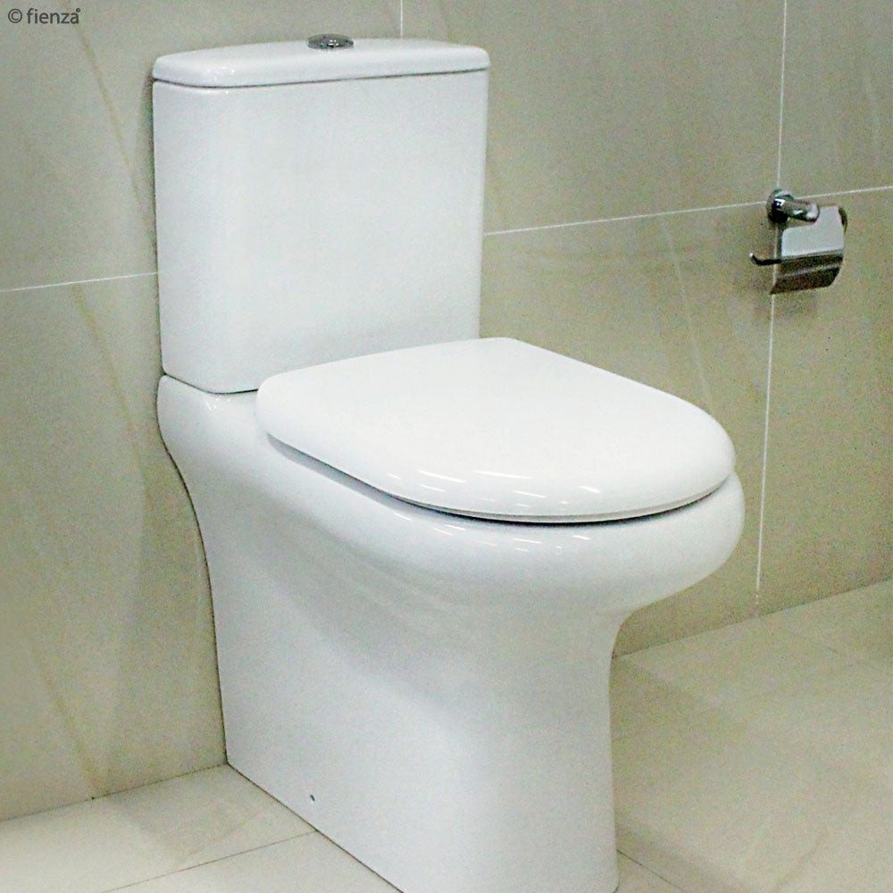 Fienza Rak Compact Back to Wall Toilet Suite - Space-Saving Modern Bathroom Solution for Small Homes & Apartments