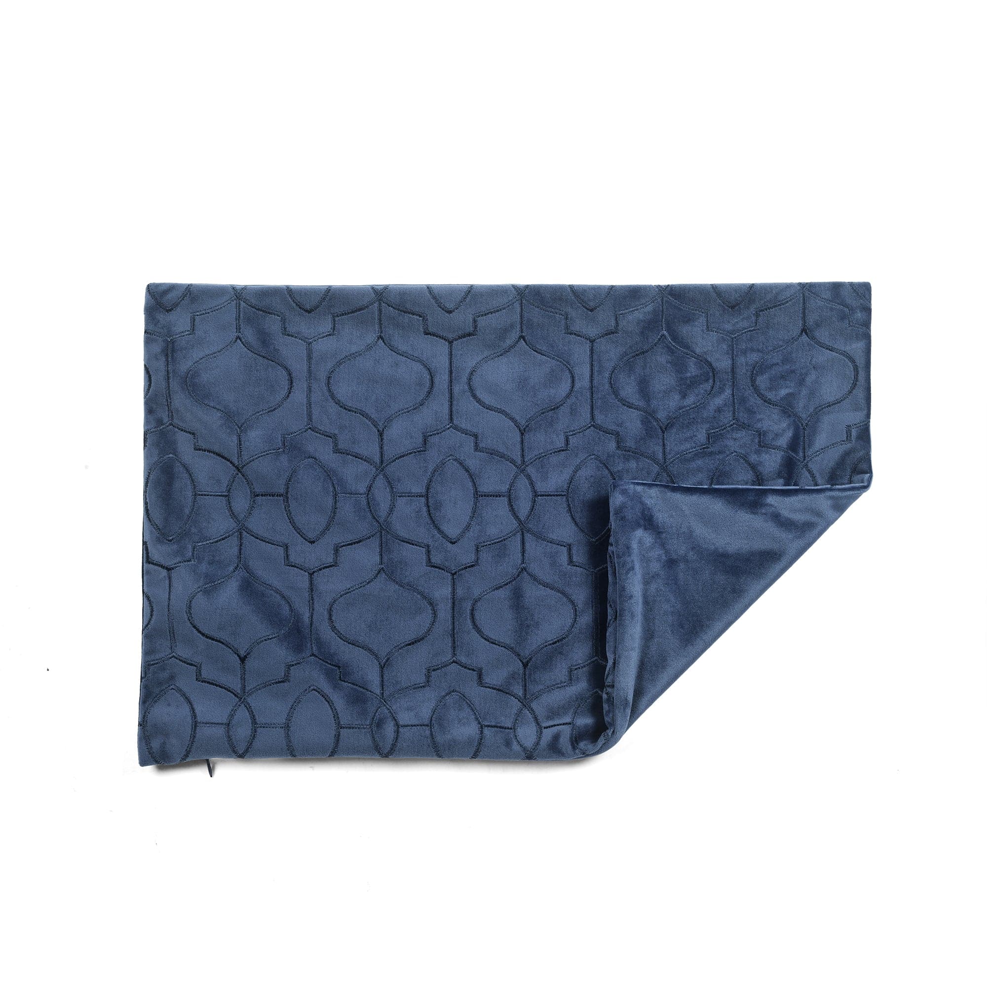 Velvet Geo Decorative Pillow Cover - Modern Geometric Throw Pillow Case for Sofa, Bed & Home Decor - Soft Luxury Cushion Cover for Living Room, Bedroom