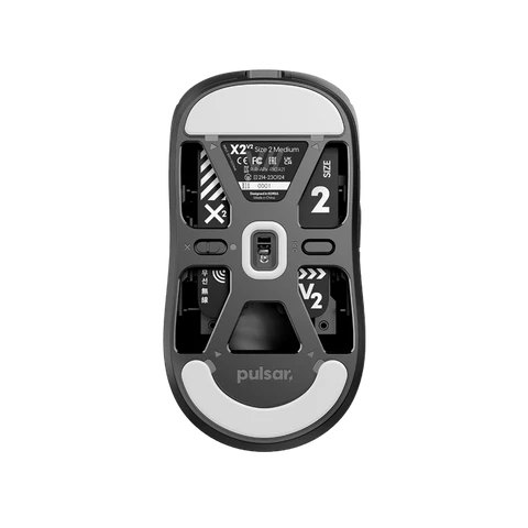 Pulsar X2 V2 Wireless Gaming Mouse - Lightweight Ergonomic Design, 2.4GHz Connectivity, Customizable Buttons - Perfect for FPS, MOBA & Esports Gaming