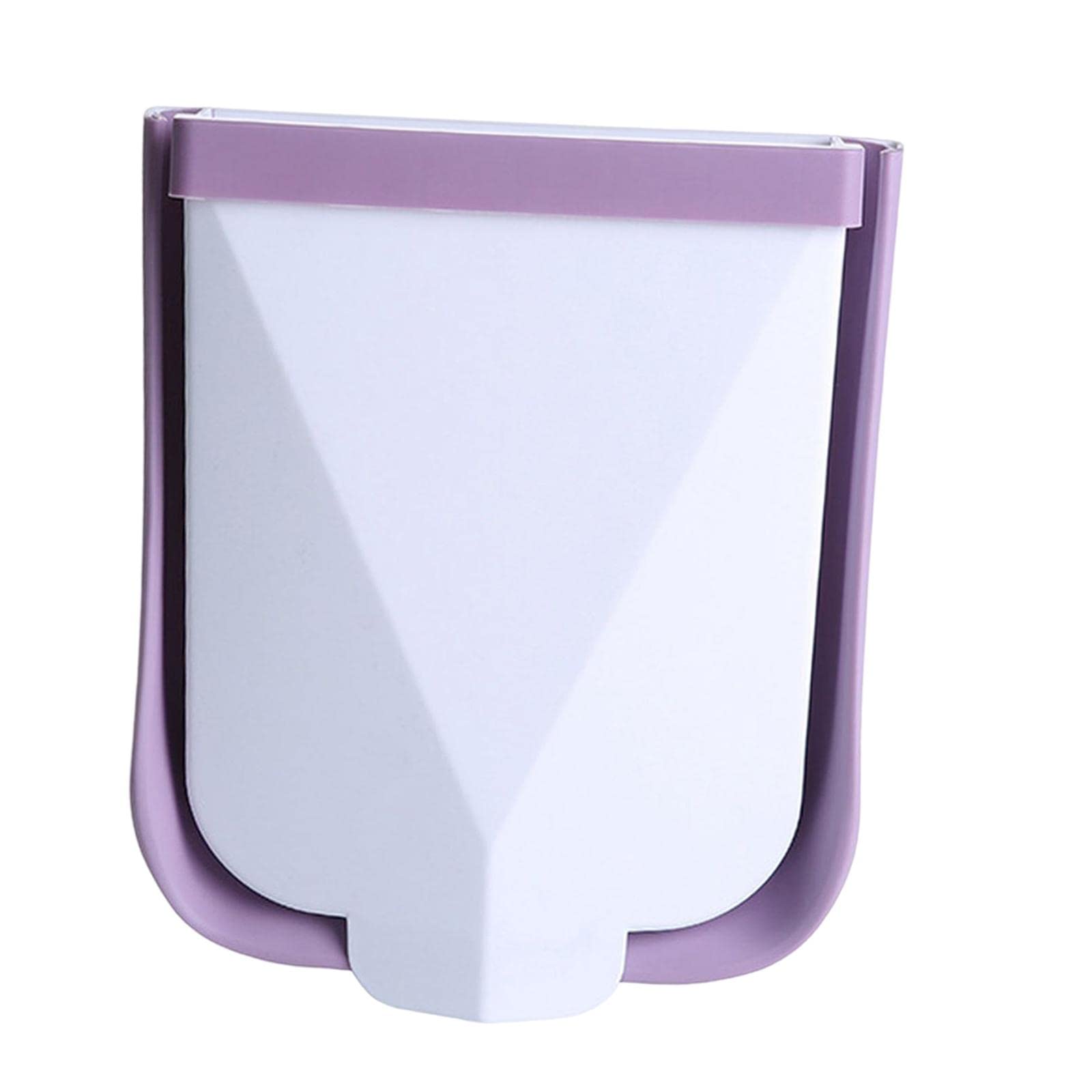 Collapsible Hanging Waste Bin - Purple for Kitchen, Cabinet & Car