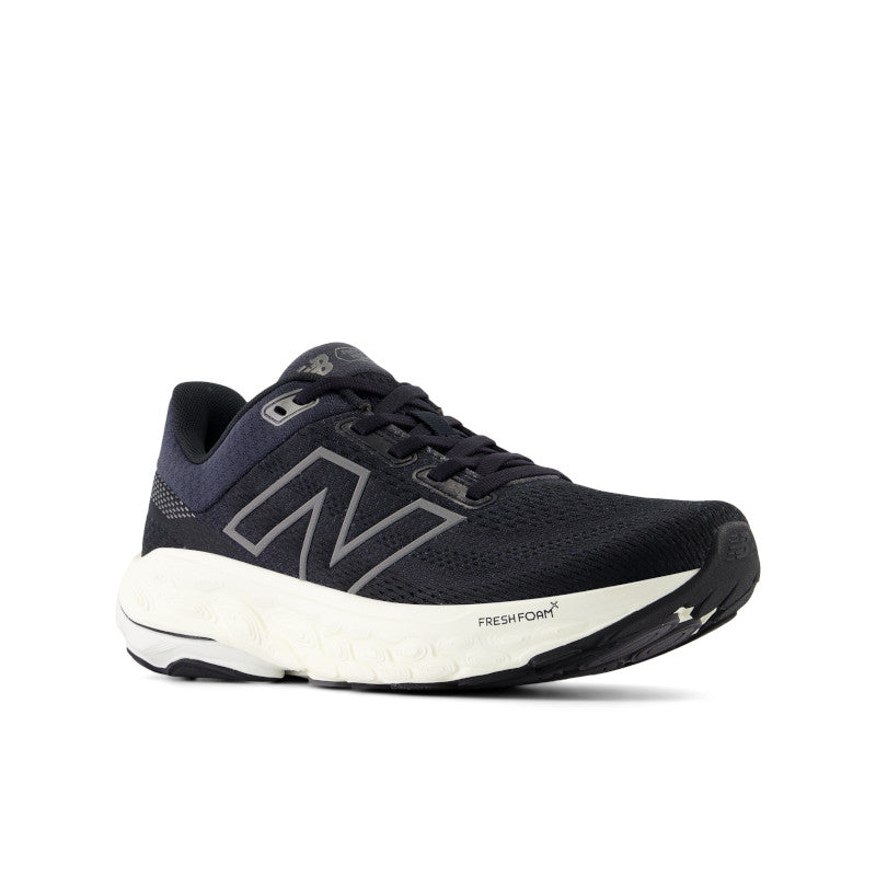 New Balance Women's 860v14 Stability Running Shoes - Black/White - Supportive Cushioning for Road Running & Jogging
