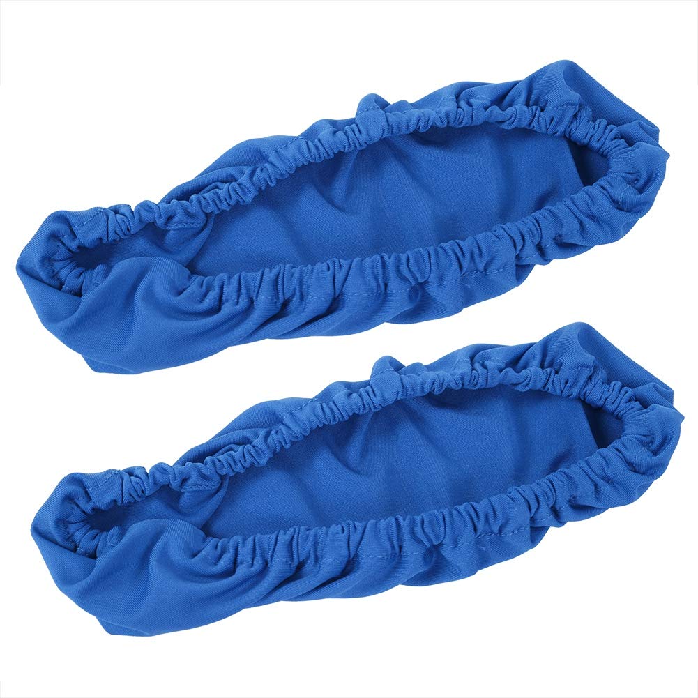 1 Pair Stretchable Office Chair Arm Covers - Soft Polyester Elastic Armrest Protectors for Desk & Computer Chairs (Blue) | Washable & Durable for Home Office & Workspace Comfort