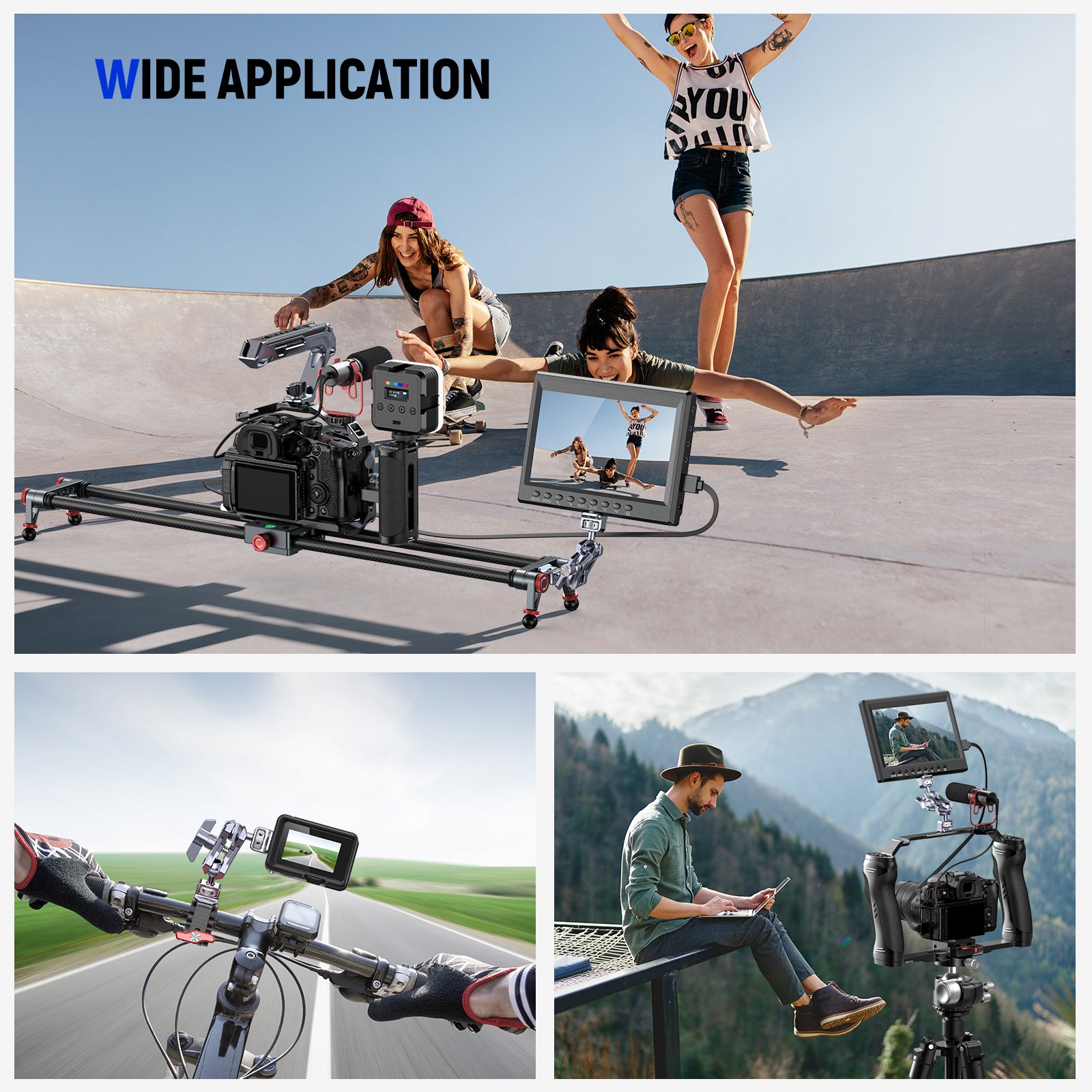 NEEWER UA070 Lightweight Magic Arm with 1/4 Screws - Adjustable Camera Mount for DSLR, Video, LED Lights - Perfect for Photography, Videography & Studio Setup