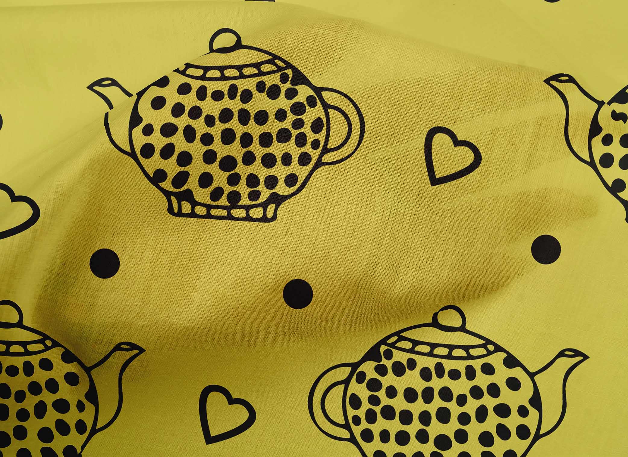 Premium 100% Cotton Poplin Fabric - Lime Green, 42