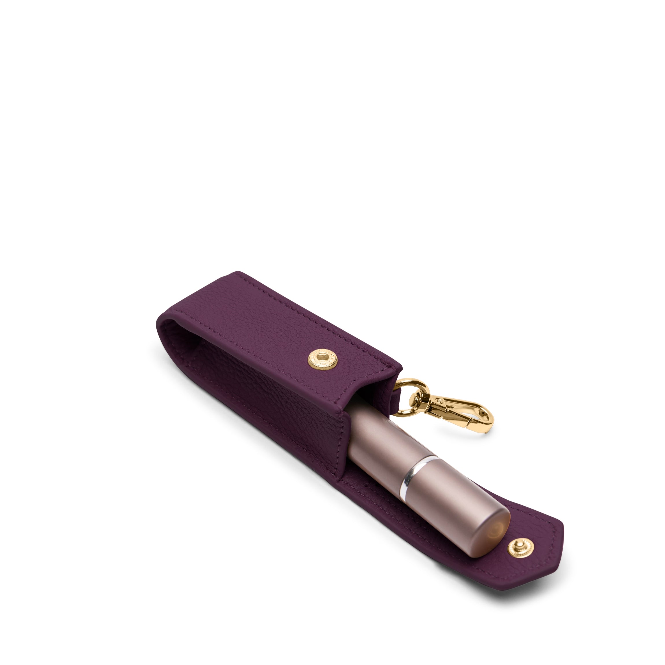 Portable Lipstick Holder for Women - Deep Plum Shade | Compact & Travel-Friendly Makeup Organizer | Perfect for Purse, Vanity & On-the-Go Touch Ups