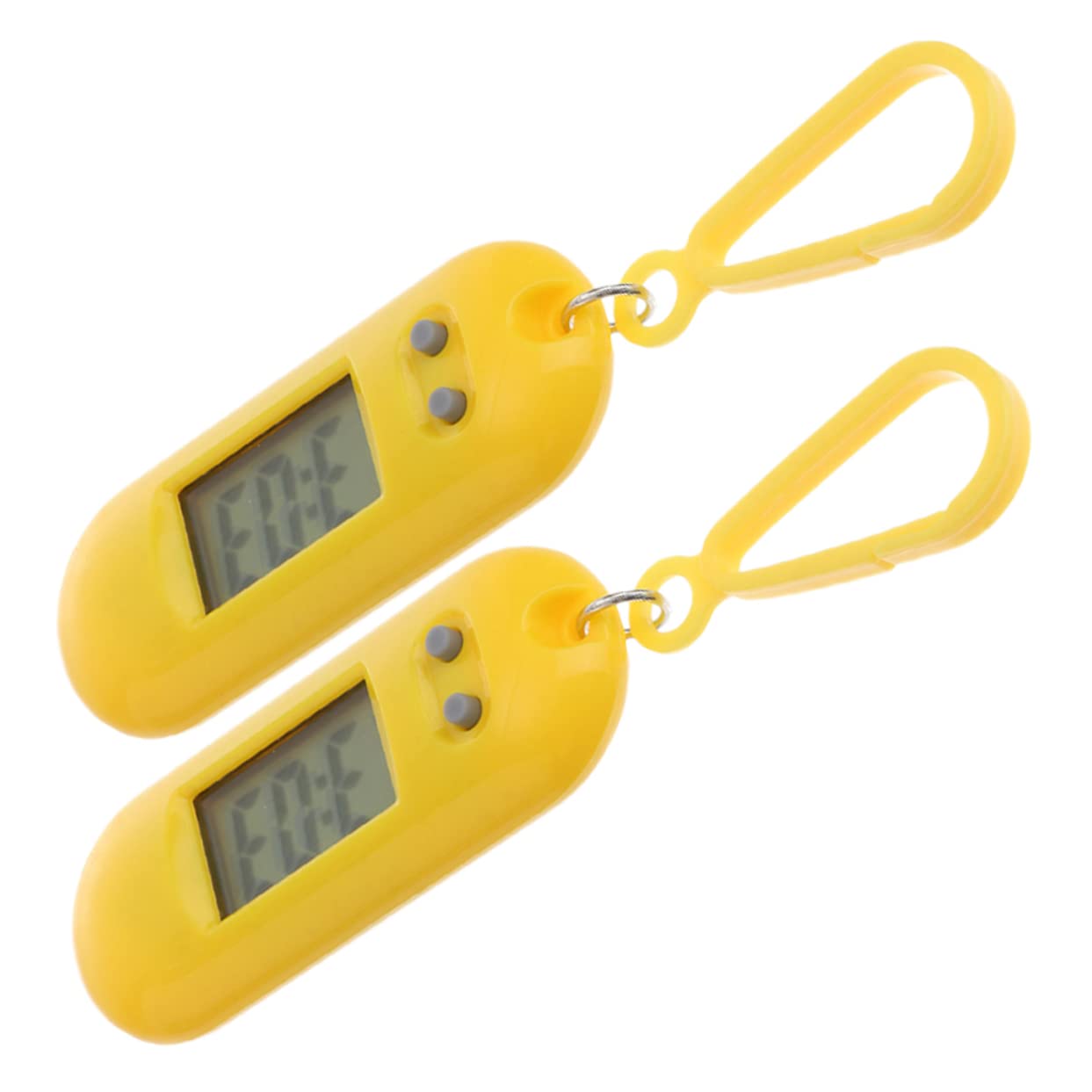 Kisangel 2-Pack Student Digital Keychain Watch - Portable Plastic Key Fob Watch for Kids, Teens & School Use - Perfect for Backpacks, Lunchboxes & School Supplies Organization