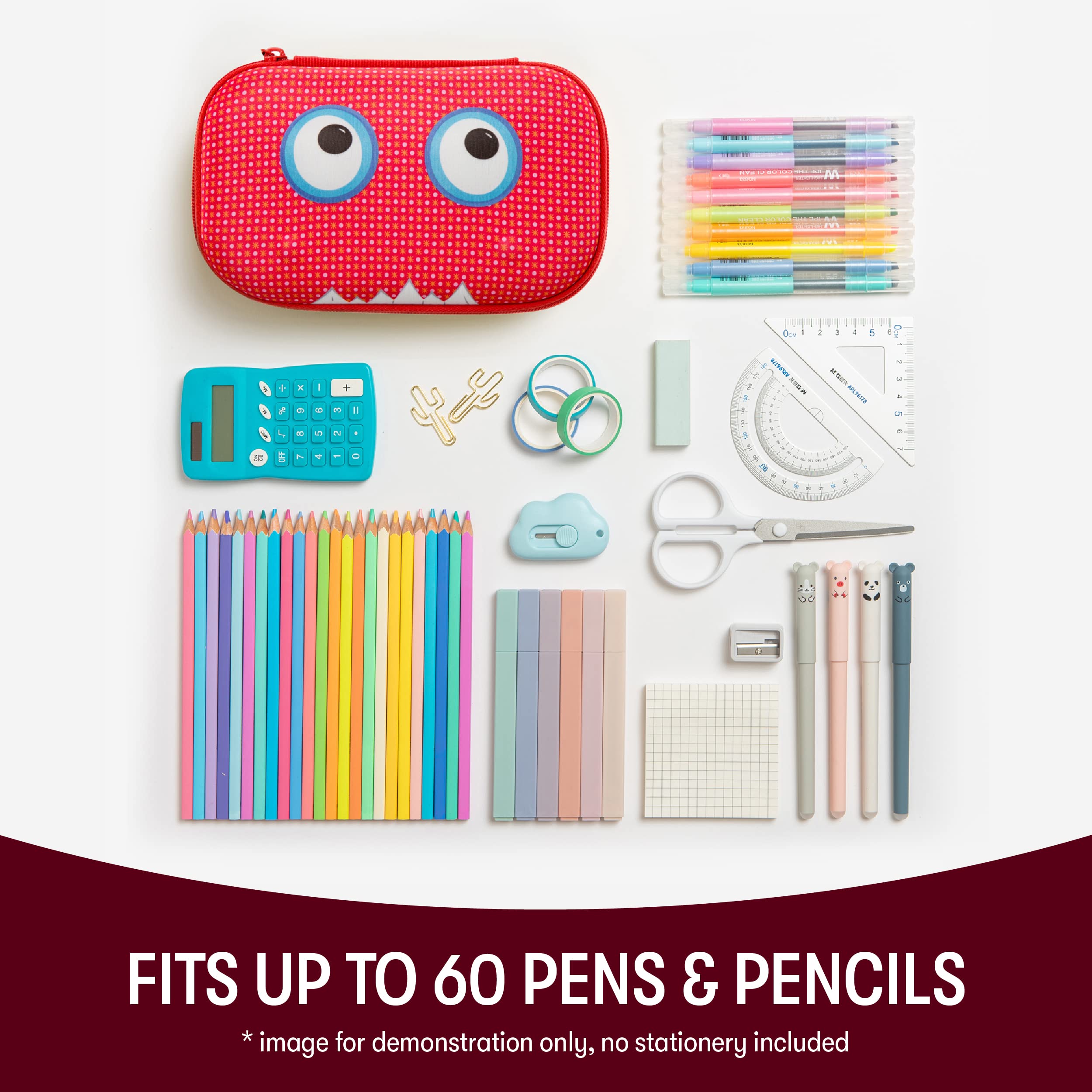 ZIPIT Beast Pencil Box - Large Capacity Unisex School Pencil Case Organizer | Perfect for Students, Artists & Office Supplies Storage
