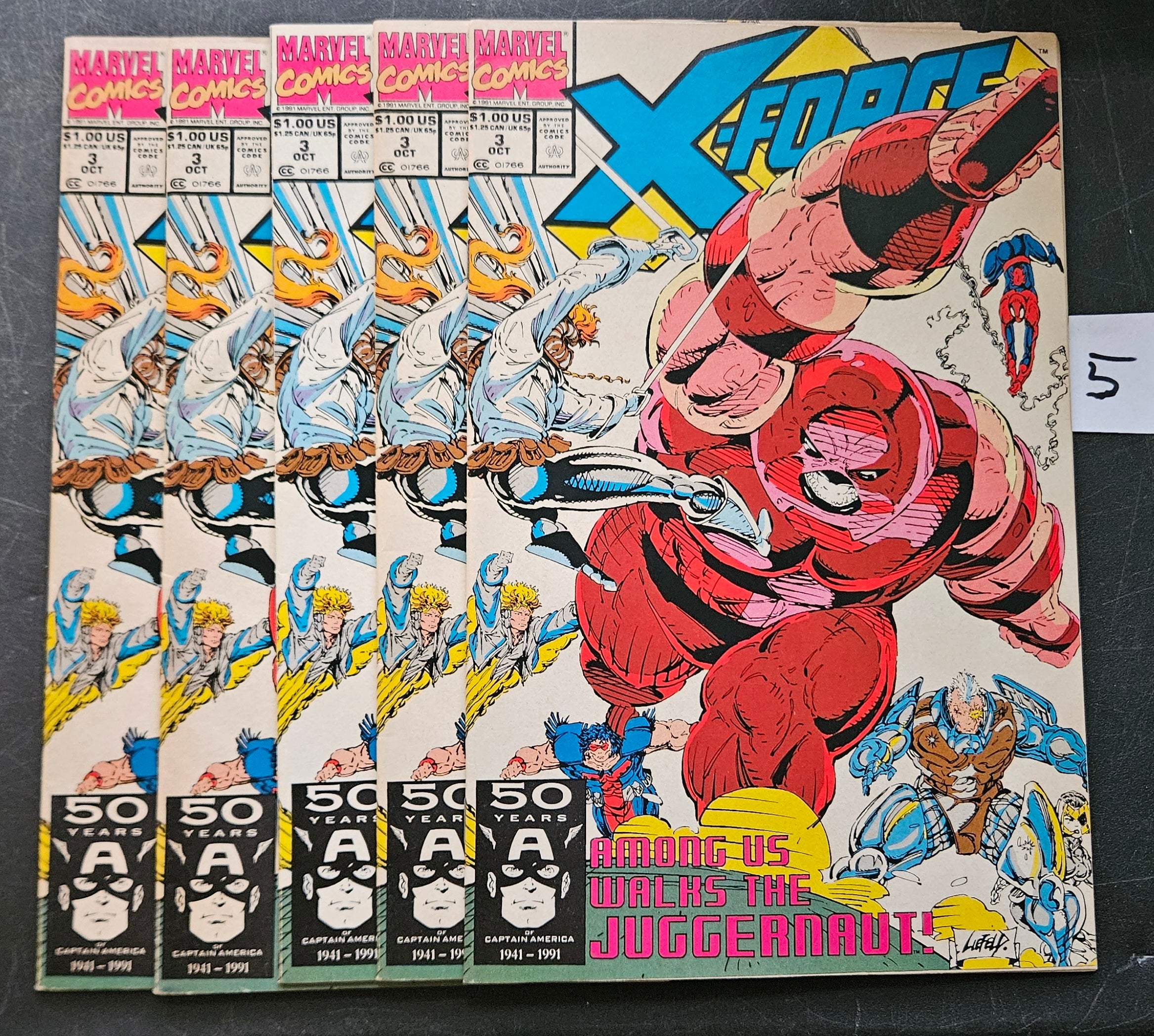 X-Force #3: Among Us Walks The Juggernaut - Marvel Comics October 1991 Vintage Comic Book | Collectible Superhero Graphic Novel for Fans & Investors