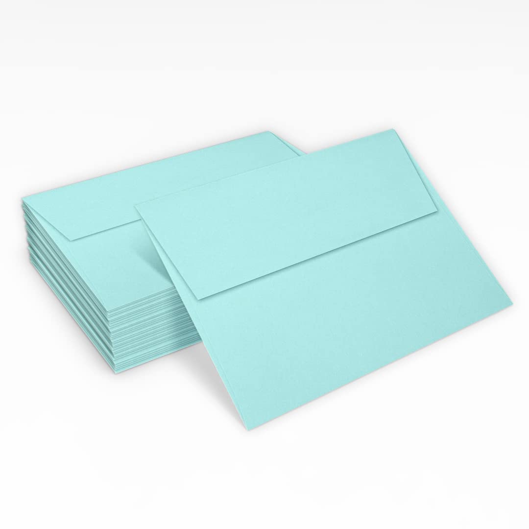 LUXPAPER A7 Printable Invitation Envelopes - 80 lb. Seafoam Green, 5.25