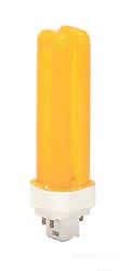 Technical Precision CF13DD/E Yellow LED Light Bulb - Energy Efficient Replacement for Batteries & Bulbs - Perfect for Emergency Lights, Exit Signs, and Safety Equipment