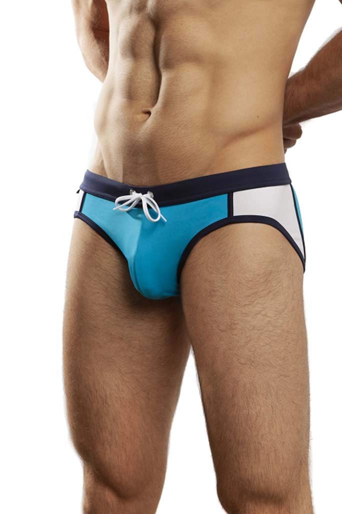 Jack Adams Hero Swim Brief - Sky Blue Men's Swimwear for Competitive Swimming, Beach & Pool Workouts - High-Performance Swim Trunks for Athletes & Fitness Enthusiasts
