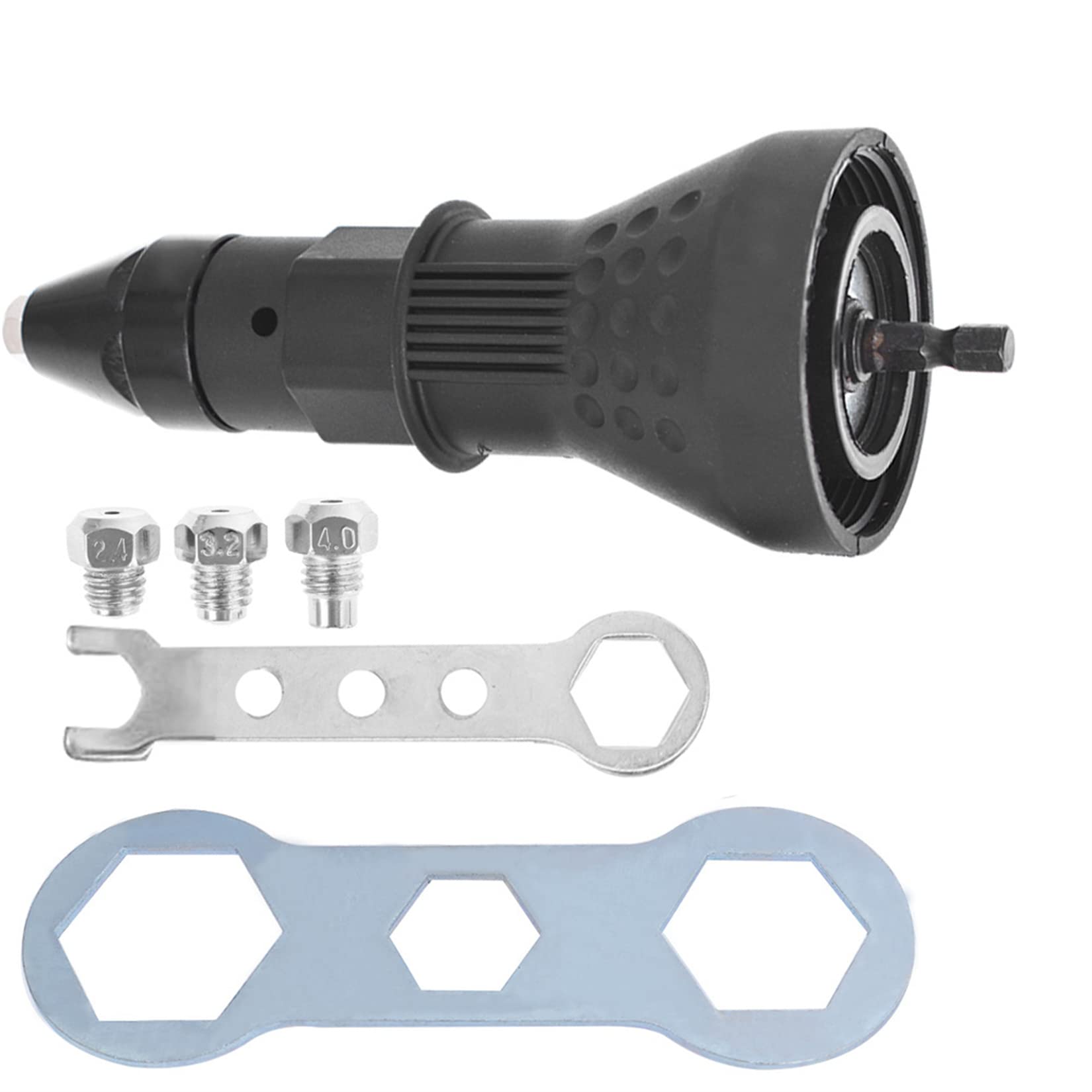 FindMall Cordless Electric Rivet Nut Gun Drill Adapter - Heavy Duty Hand Tool for Industrial Fastening & Manufacturing | Perfect for Metalworking, Automotive Repair & DIY Projects
