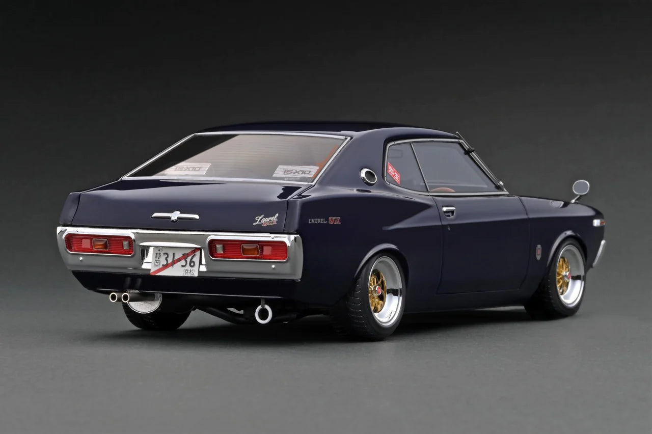 1:18 Scale Nissan Laurel 2000SGX (C130) Purple Diecast Model Car - Collectible Vintage Japanese Vehicle for Display & Racing Simulation