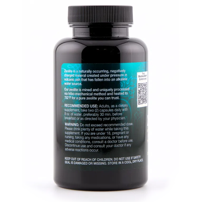 Bucklebury Zeolite Vegan Capsules for Detox & Immune Support - Natural Heavy Metal Cleansing Supplement for Gut Health & Wellness