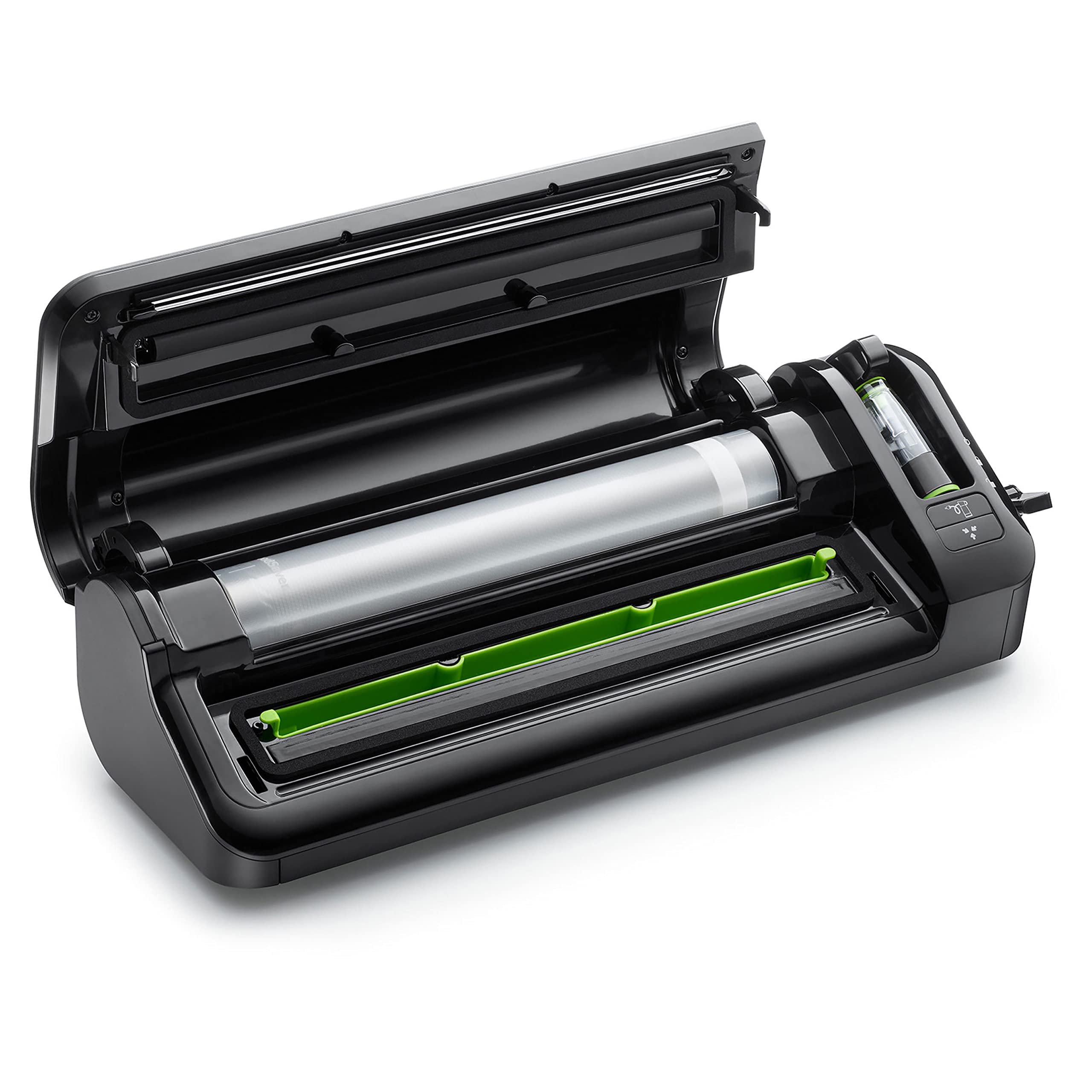 FoodSaver Vacuum Sealer Machine with Roll Cutter & Storage | Handheld Sealer for Food Preservation | Marinade Function & Vacuum Bags [FFS017] | Perfect for Meal Prep, Sous Vide & Freezer Storage