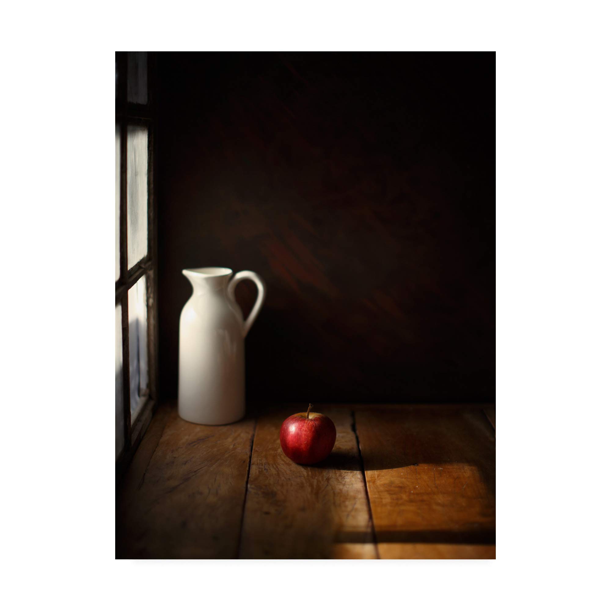 Luiz Laercio Apple Fine Art Print - 35x47 Inches - Modern Home & Office Wall Decor - Perfect for Living Room, Bedroom or Gallery Display