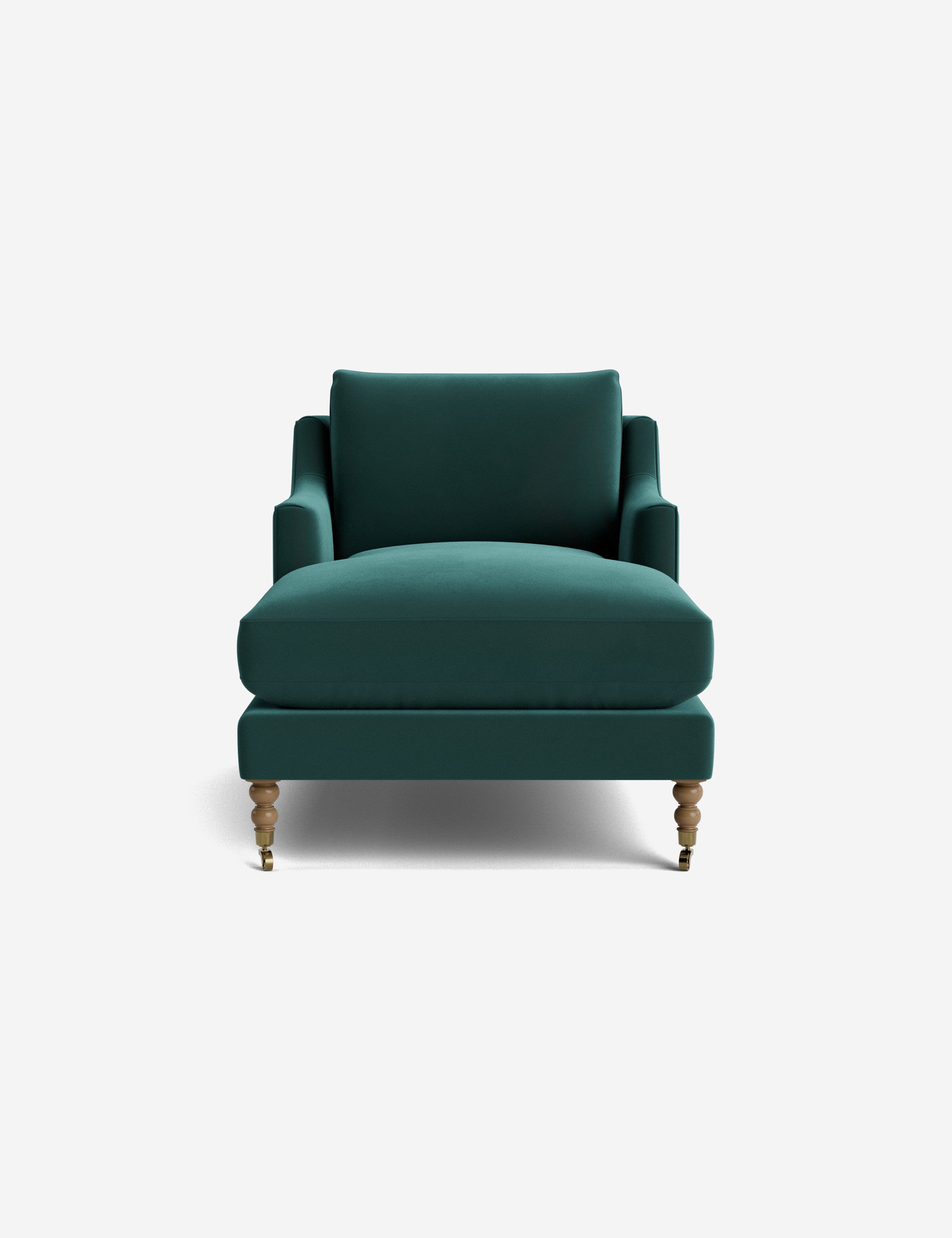 Fabienne Chaise Lounge Chair - Modern Accent Chair for Living Room, Bedroom & Office - Stylish Mid-Century Design with Wooden Legs - Perfect for Relaxing, Reading & Home Decor