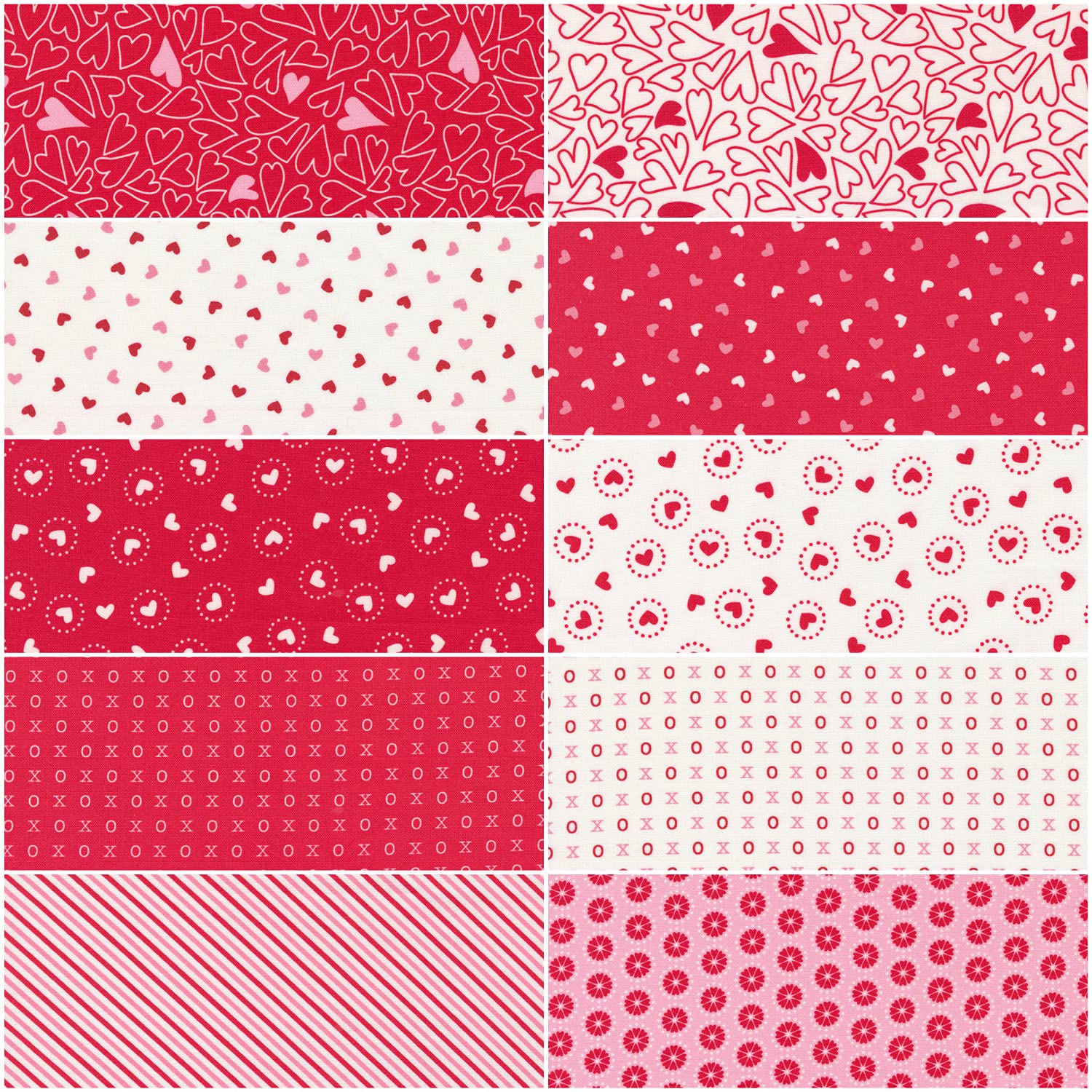 Holiday Love Charm Pack by Stacy Iest HSU - 42 Precut 5