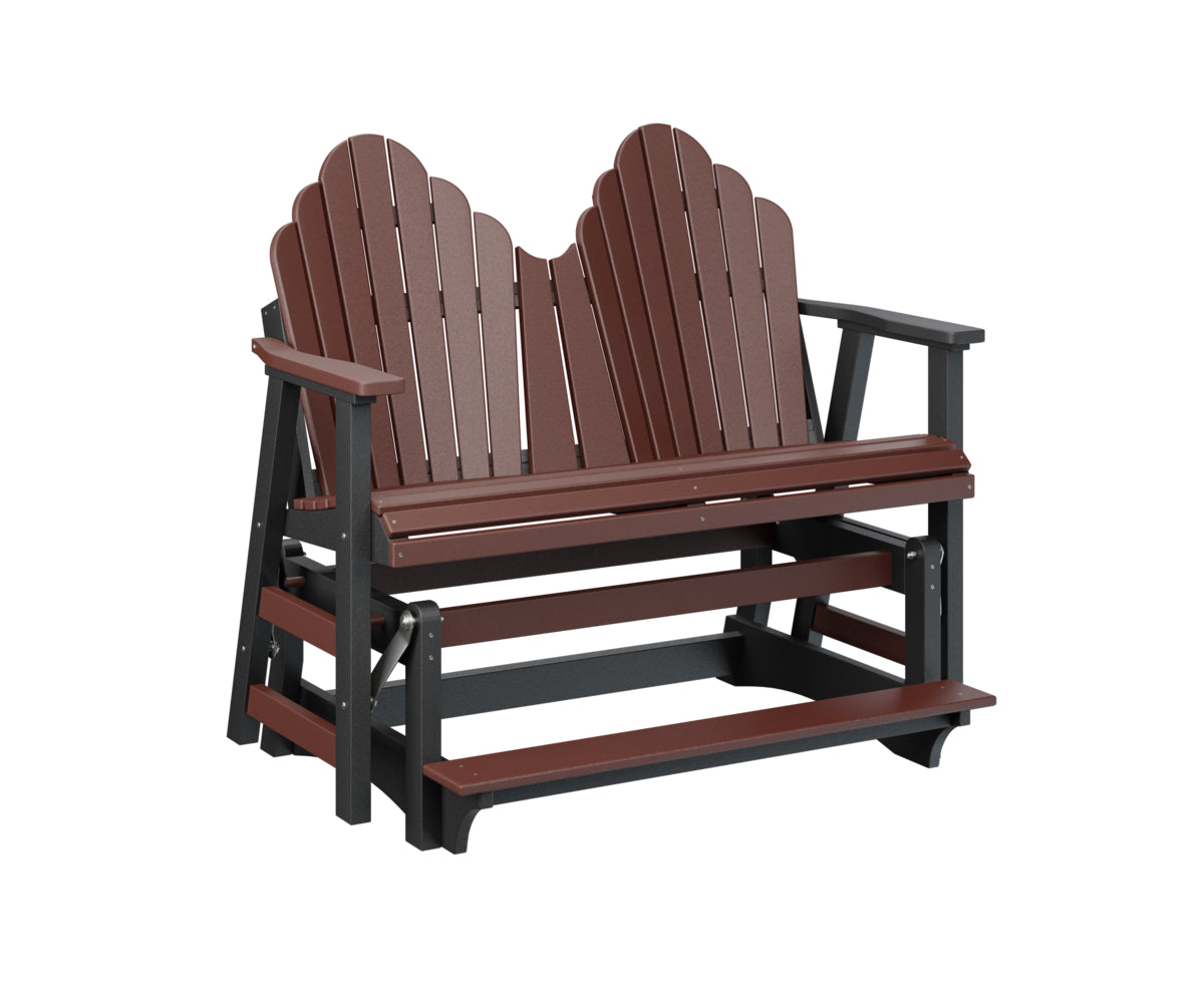 Berlin Gardens Cozi Back Double Counter Glider - Outdoor Patio Swing Bench with Canopy for Porch, Garden, and Backyard Relaxation