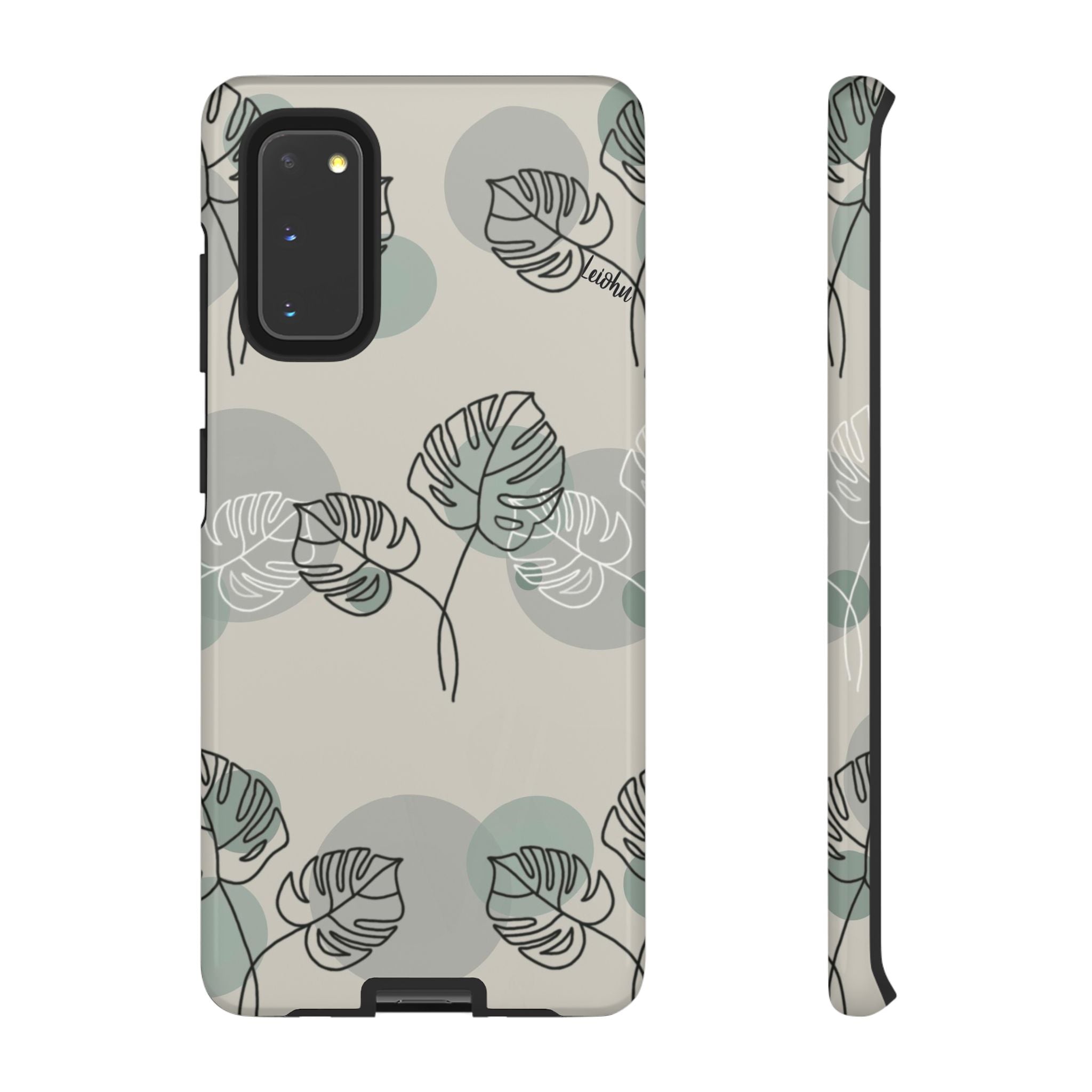 Vintage Monstera Leaf Samsung Galaxy Phone Case - Stylish Protective Cover for Samsung Galaxy S21/S20/Note 20 - Perfect for Nature Lovers & Boho Aesthetic
