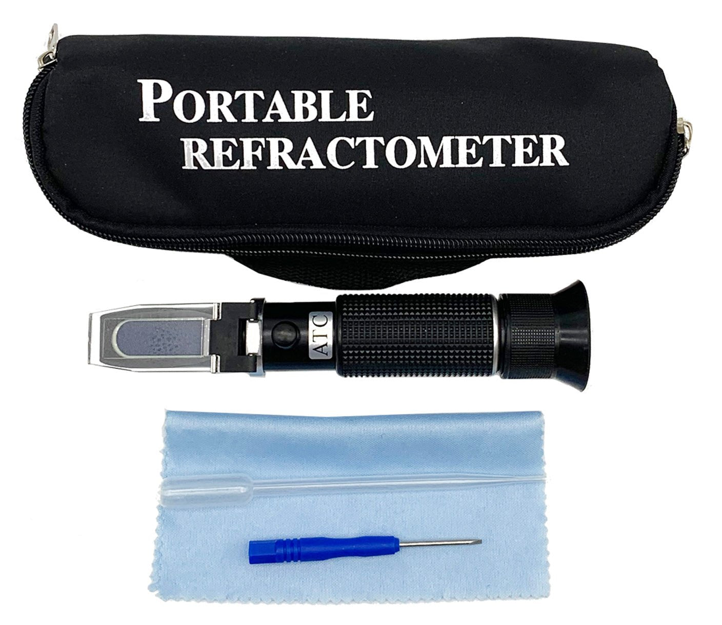 Professional Beer Brewing Refractometer with ATC - 0-20% Brix Scale for Homebrew & Craft Beer Making | Perfect for Wort Gravity Testing & Fermentation Monitoring