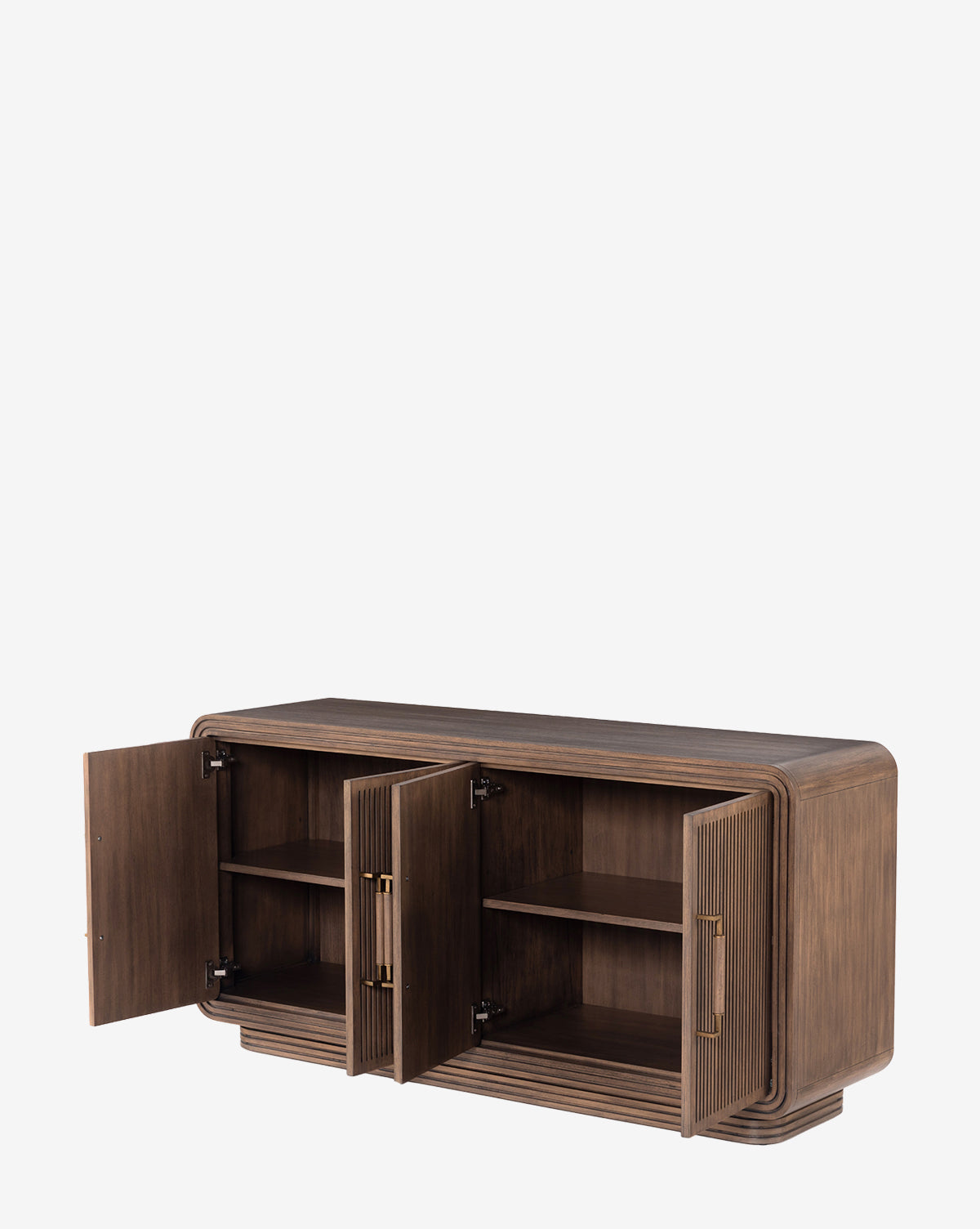 Ramsay Sideboard - Modern Wood Buffet Cabinet with 2 Doors & 4 Drawers for Dining Room Storage | Perfect for Farmhouse, Living Room, and Entryway Organization