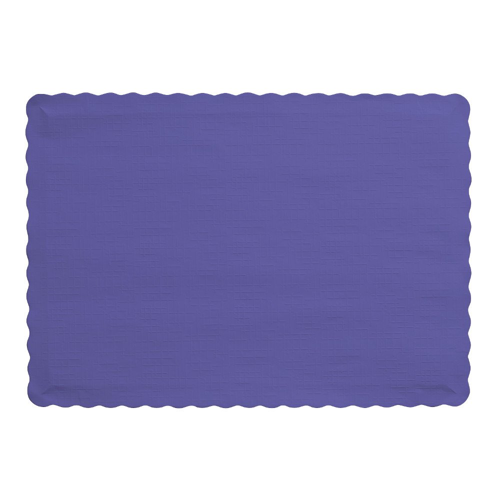 Creative Converting Purple Placemats - Set of 4 Premium Quality Table Mats for Dining, Kitchen & Home Decor | Perfect for Everyday Meals, Parties & Holiday Gatherings
