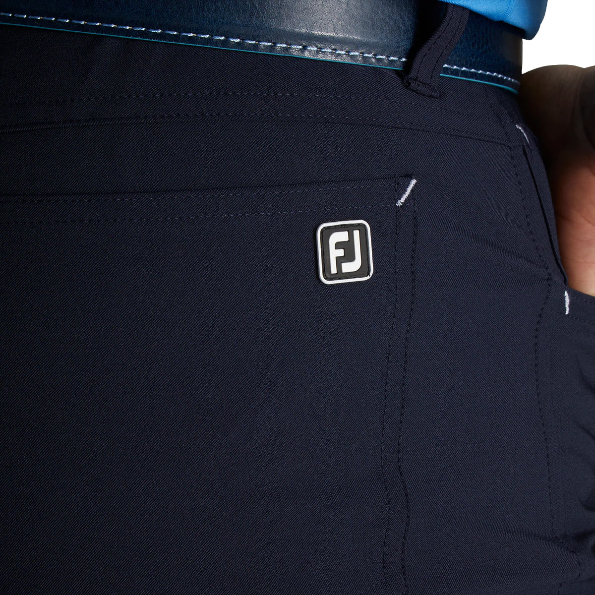 FootJoy Men's 5-Pocket Navy Golf Pants - Comfortable & Breathable for Golfing & Casual Wear
