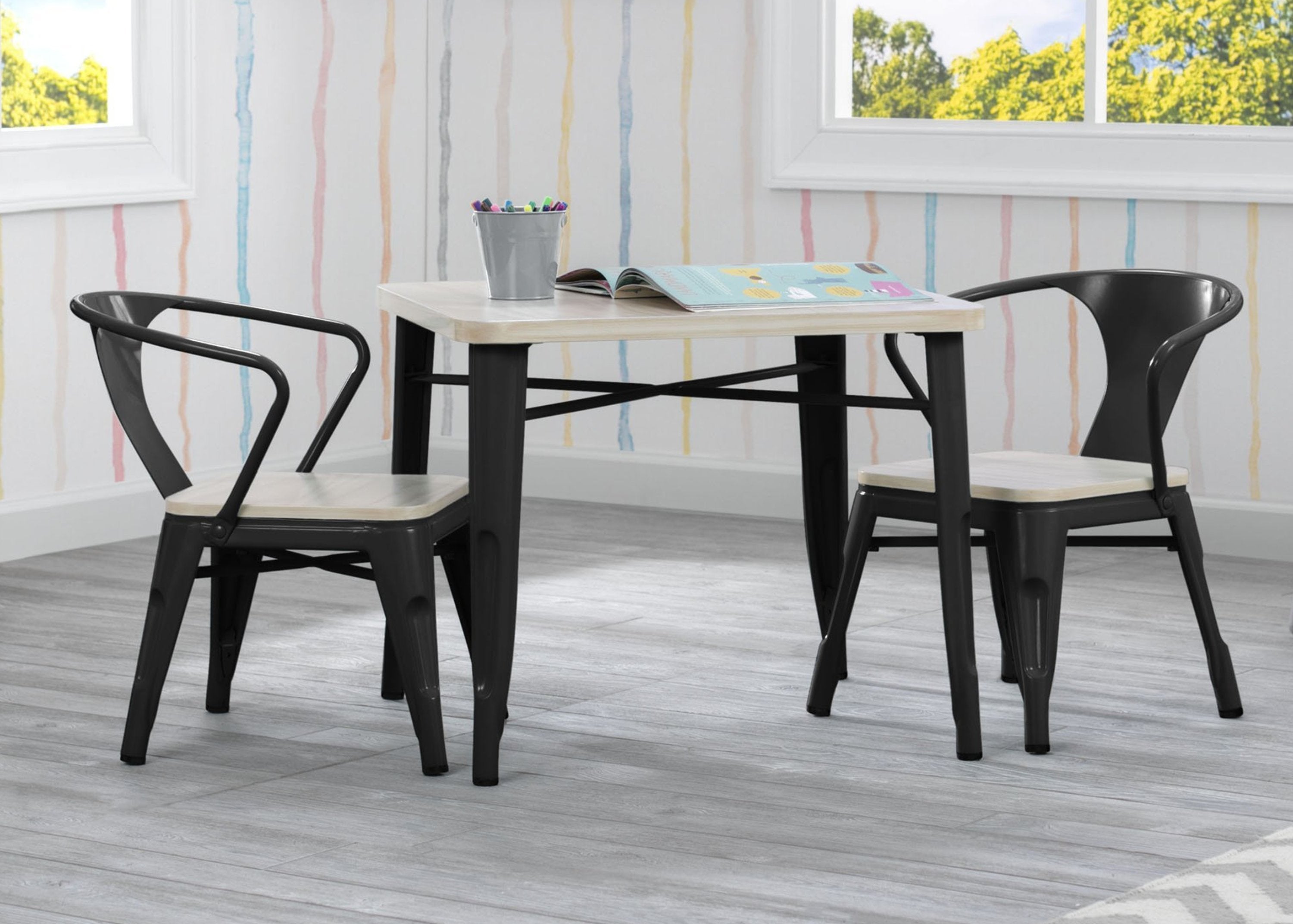 Bistro Kids Play Table - Adjustable Height Activity Table for Toddlers & Children - Perfect for Playroom, Classroom, and Home Learning Activities
