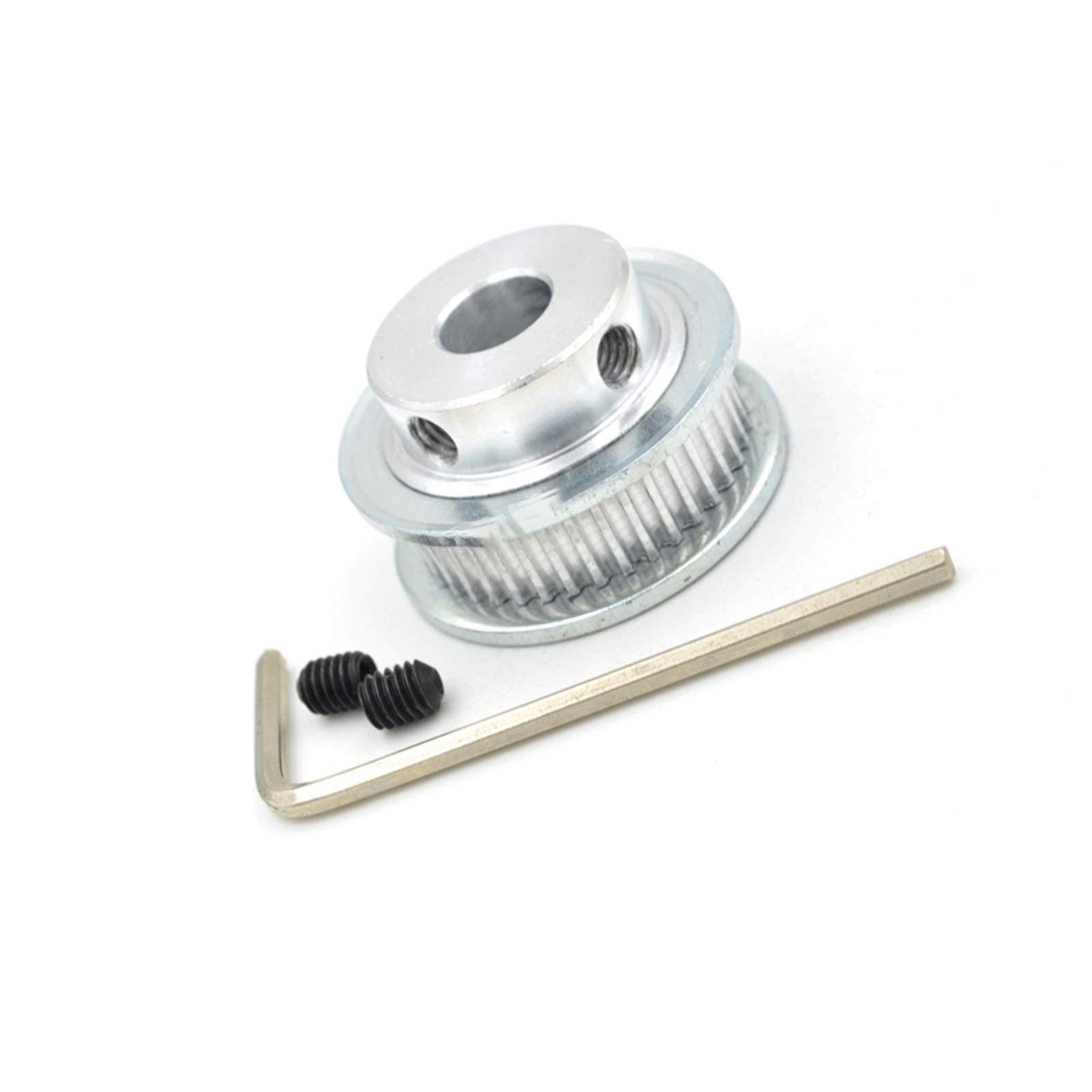 Pnloog GT2 Timing Pulley 45 Teeth (45T) - 2GT Synchronous Belt Pulley with 5/6/6.35/7/8/10/12/14mm Bore Options - Compatible with 6mm & 10mm Width Open Belts - Perfect for 3D Printers, CNC Machines, and Industrial Automation Systems