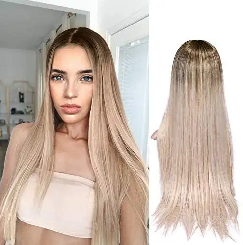 Chasity Long Straight Synthetic Wig for Women - Natural Looking Heat Resistant Hairpiece for Cosplay, Daily Wear & Costume Parties