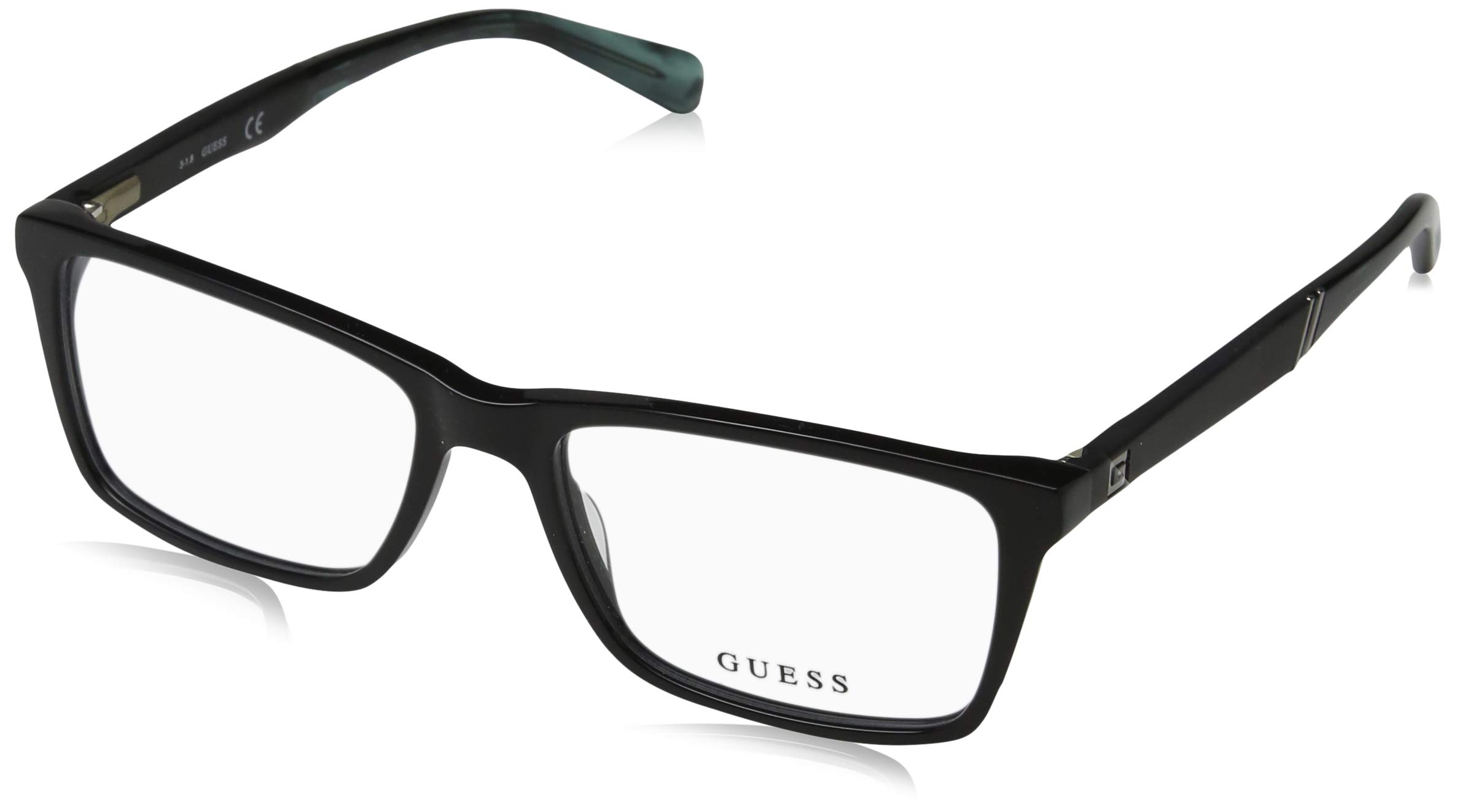 Guess Factory Black Rectangle Sunglasses for Women - Stylish UV Protection Shades for Driving, Beach & Outdoor Activities