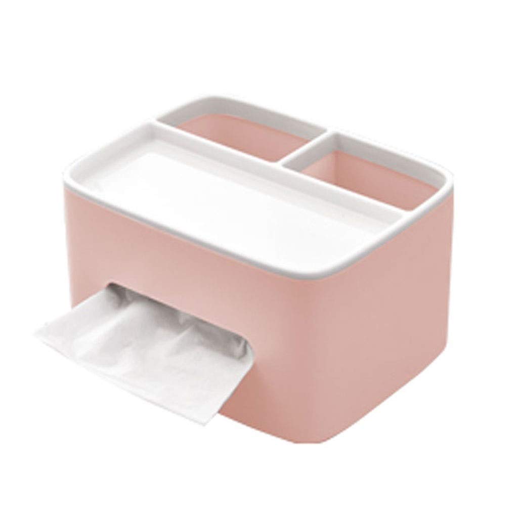 Creative Pink Tissue Box Cover - Decorative Desktop Organizer for Living Room, Restaurant, Coffee Table, Office - Plastic Tray Holder for Tissues | Home Decor & Gift Idea