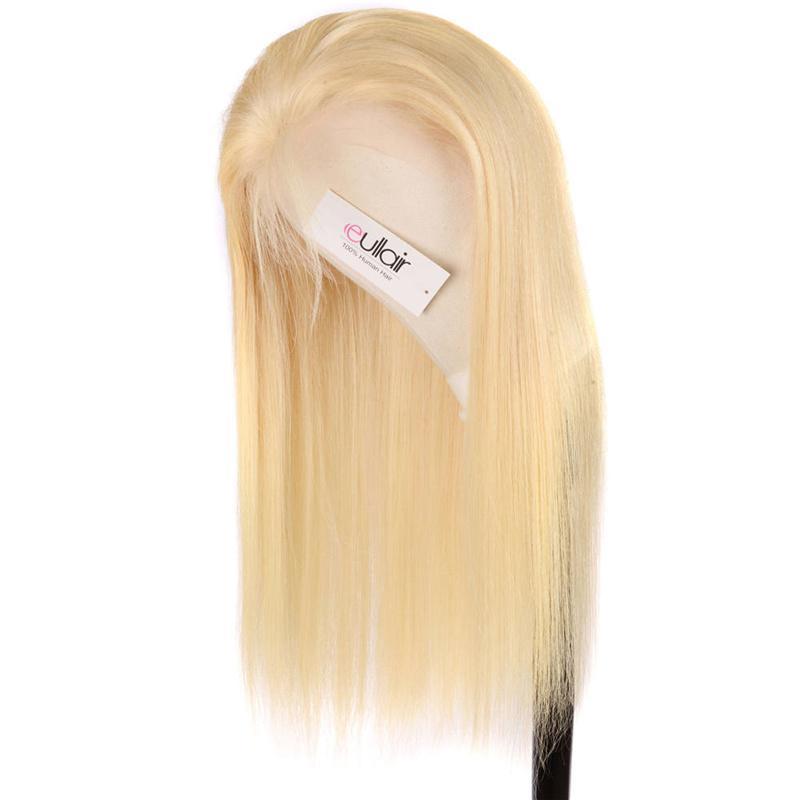 Eullair #613 Blonde Straight Lace Front Wig - Human Hair Transparent Lace Wig Dye Friendly | Perfect for Cosplay, Daily Wear & Party Hairstyles