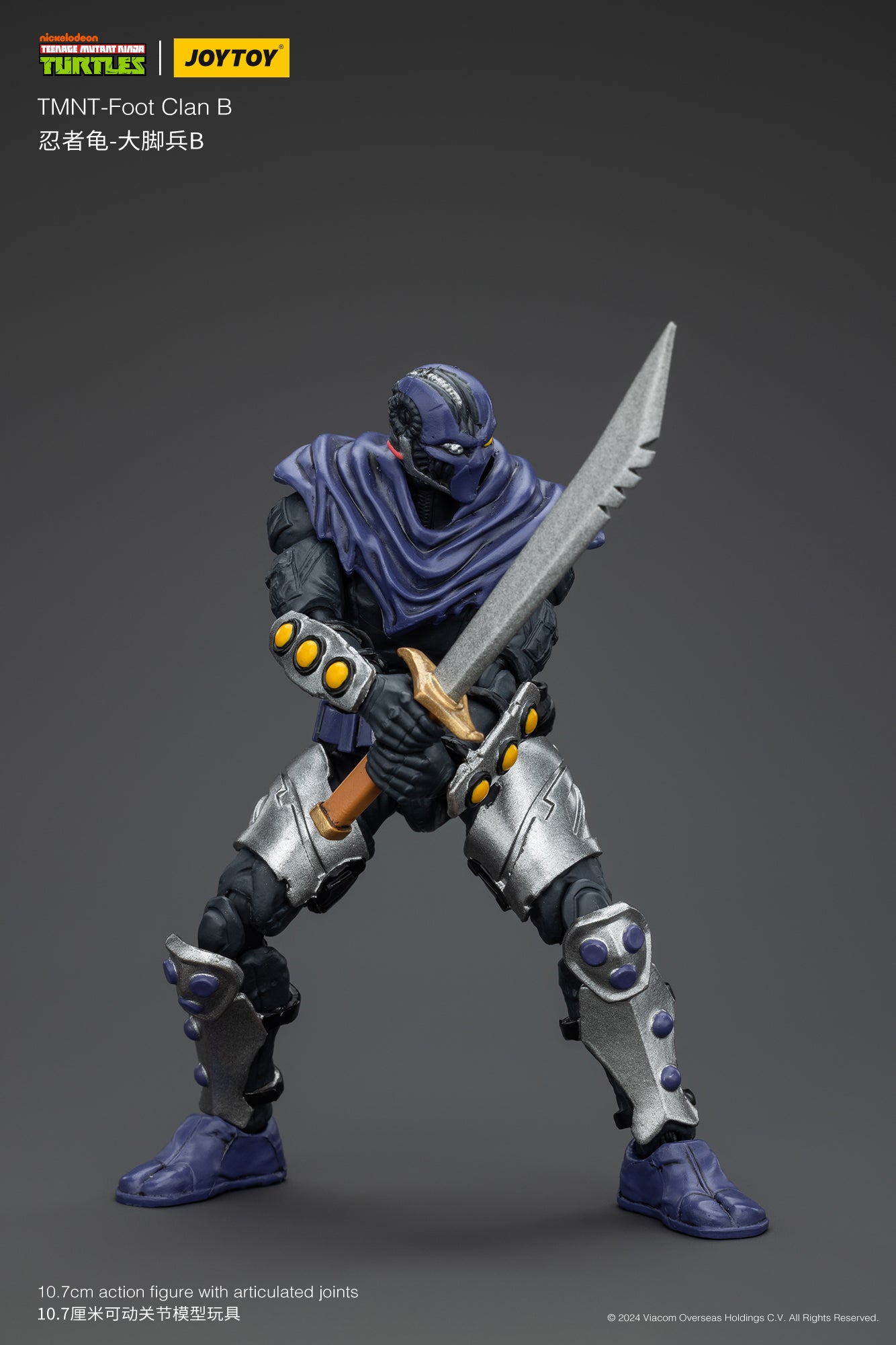 1/18 JOYTOY TMNT Shredder Foot Clan Action Figure - Collectible Ninja Turtle Villain Toy for Display & Play - Perfect for TMNT Fans, Collectors & Gift Giving