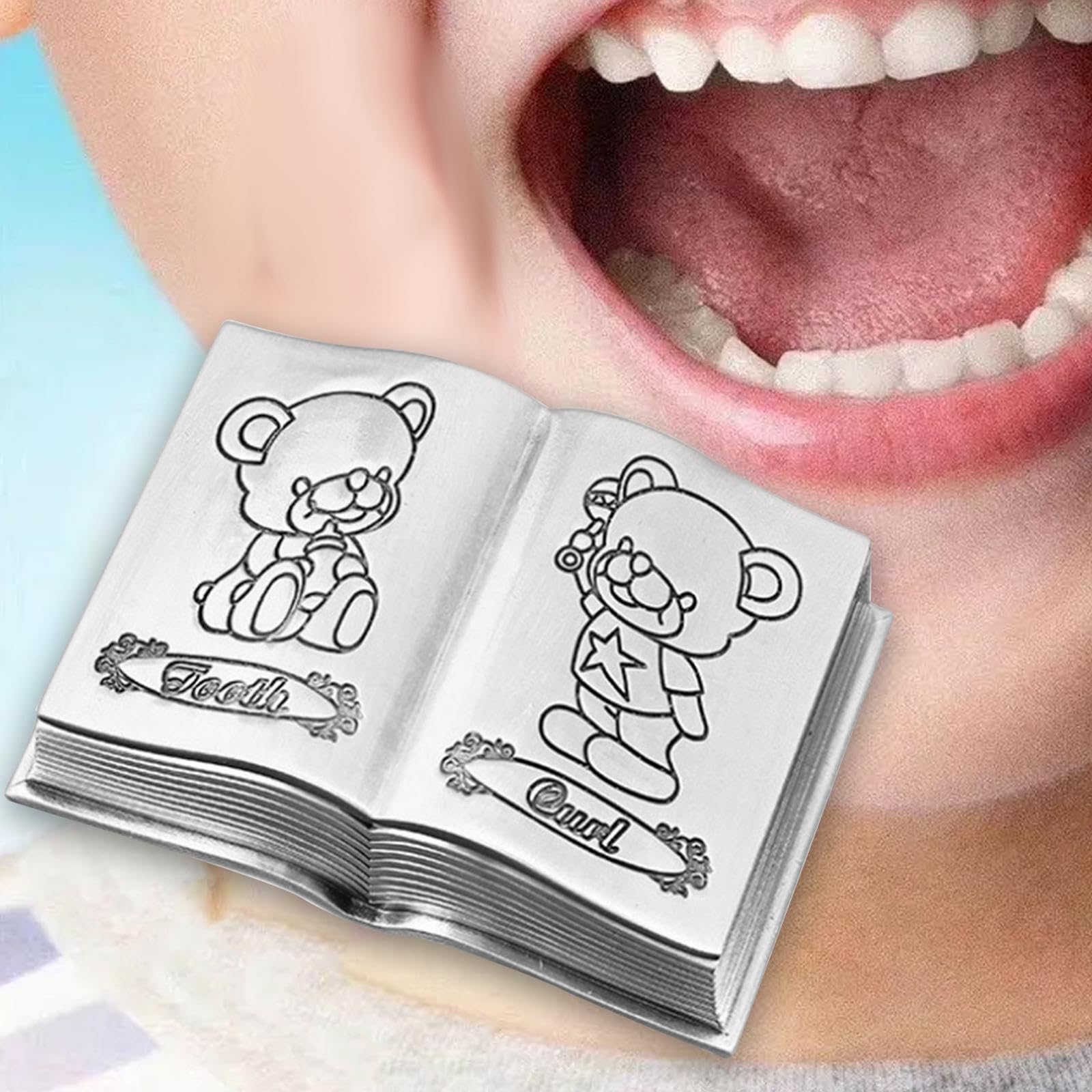 Milageto Baby Tooth Keepsake Box - First Lost Tooth Organizer for Girls & Boys, Tooth Fairy Memory Box, Baby Shower Gift & Children's Tooth Storage (Perfect for Nursery Decor & Childhood Memorabilia)