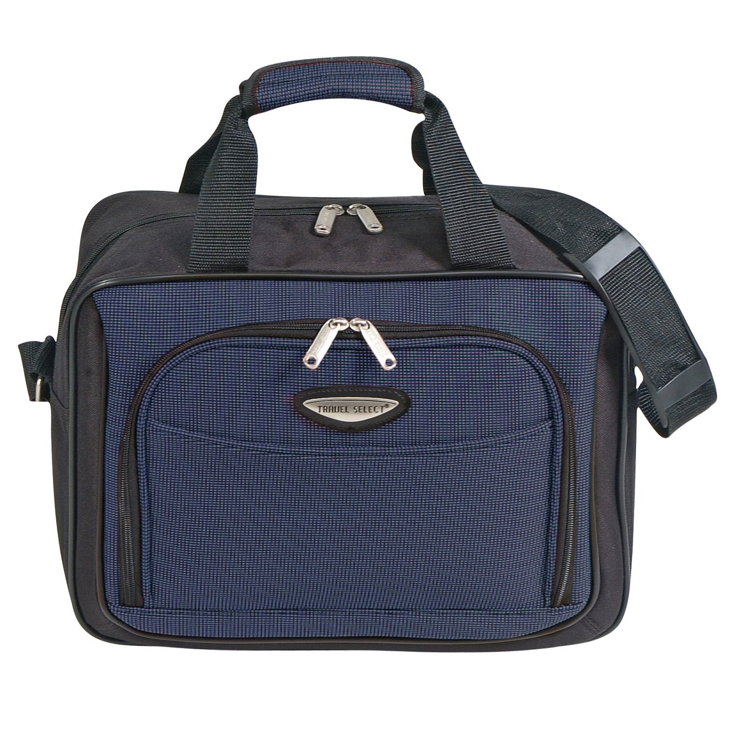 Travel Select Amsterdam Expandable Rolling Upright Luggage Set - 4-Piece Navy Blue Suitcase for International Travel & Business Trips | Durable Spinner Wheels & TSA Lock