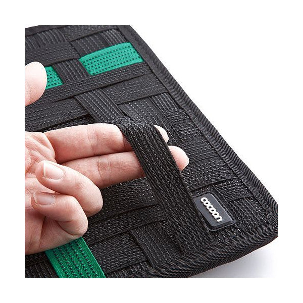 Grid IT Accessory Organizer with Tablet Pocket - Durable Cable Management System for Electronics, Travel & Office Organization