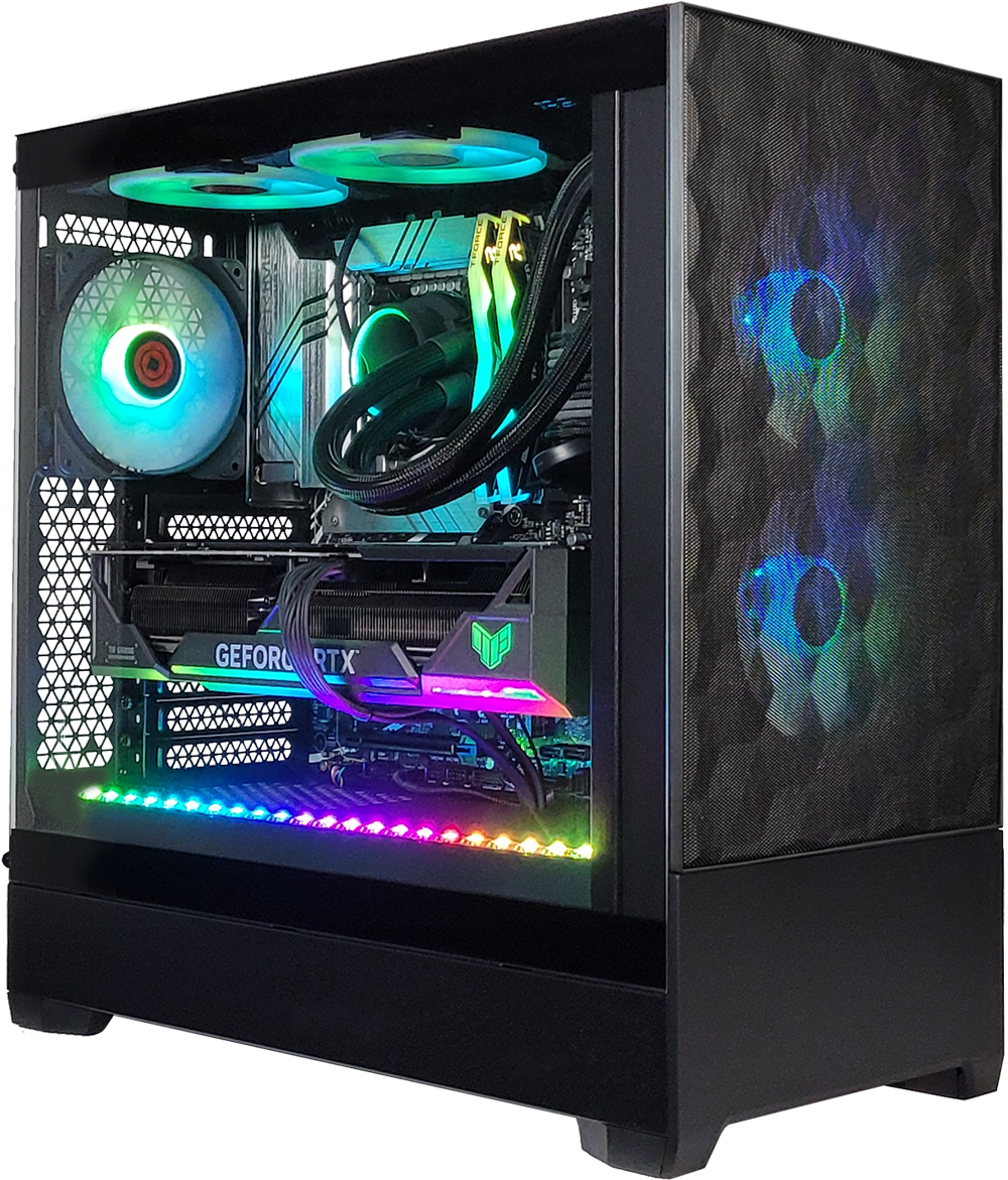 XOTIC PC G5 Pop Air Gaming Desktop - High Performance Gaming PC with RGB Lighting for Esports & Streaming | Perfect for Fortnite, Call of Duty & VR Gaming