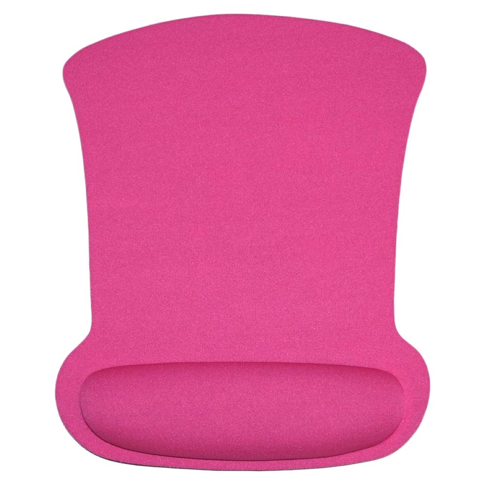 Non-Slip Gaming Mouse Pad with Ergonomic Wrist Rest - Soft Sponge Cushion for Comfort - Pink Computer Accessories for Office, Gaming & Home Use