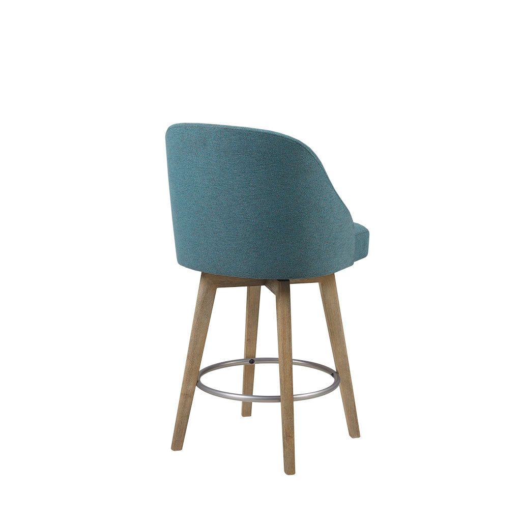 Swivel Bar Stool - Adjustable Height Counter Stool with 360° Rotation, Padded Seat & Sturdy Metal Base - Perfect for Kitchen Islands, Breakfast Bars & Home Bars