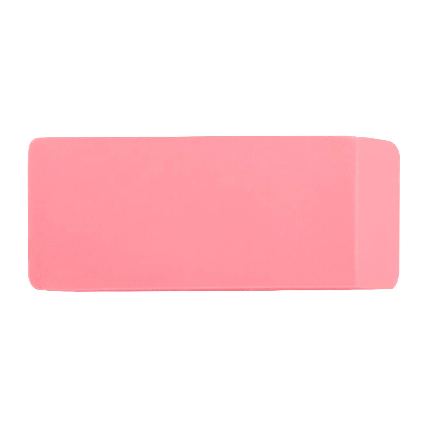 Amazon Basics Pink Rectangular Erasers - 24 Pack for School, Office & Art Projects - Bulk Erasers for Pencils, Sketching & Homework Supplies